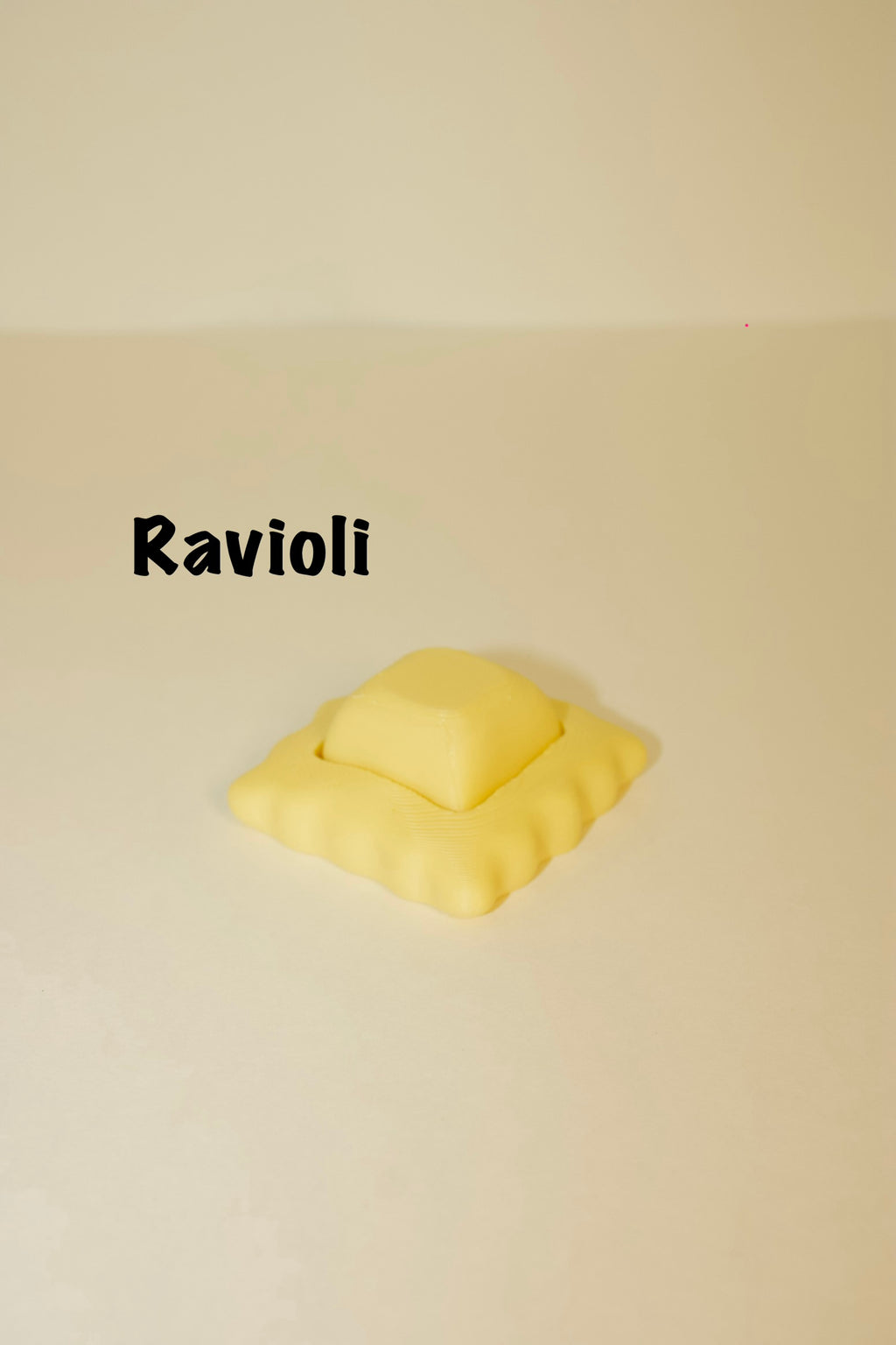 Pressy Pasta Clickers – 3D Printed Fidget Toy Set of 3 | Ravioli, Mezzelune & Girasoli | Cute Pasta Stress Relief Toy