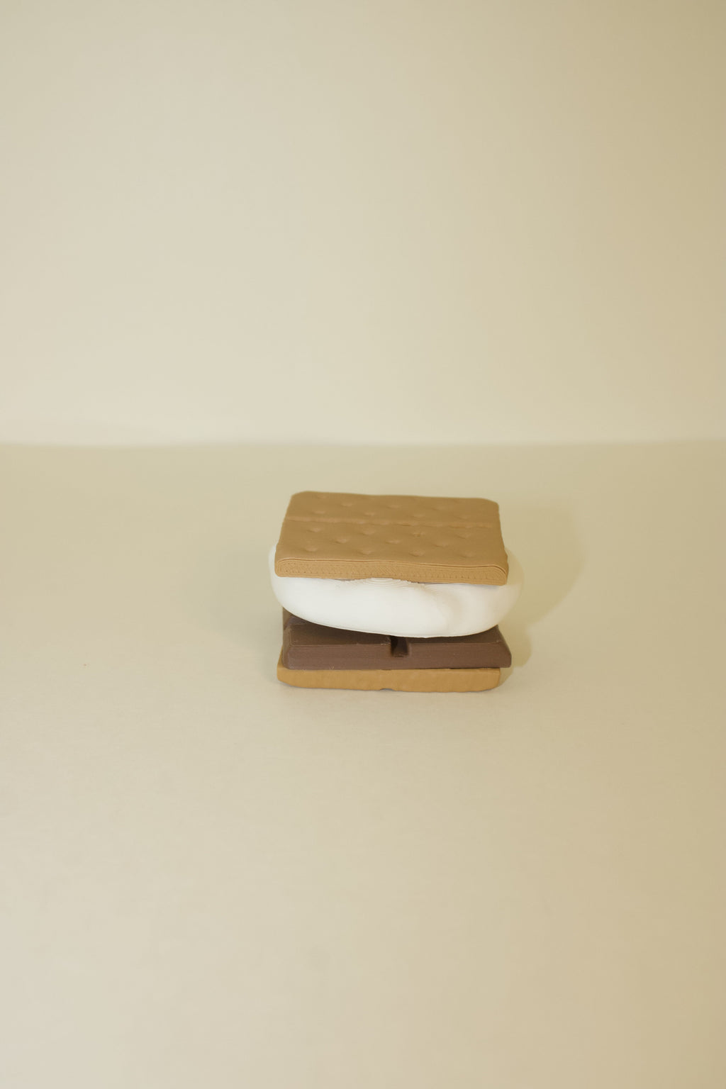 S’more Fidget Clicker – Cute 3D Printed Toy | Marshmallow Campfire Stress Relief