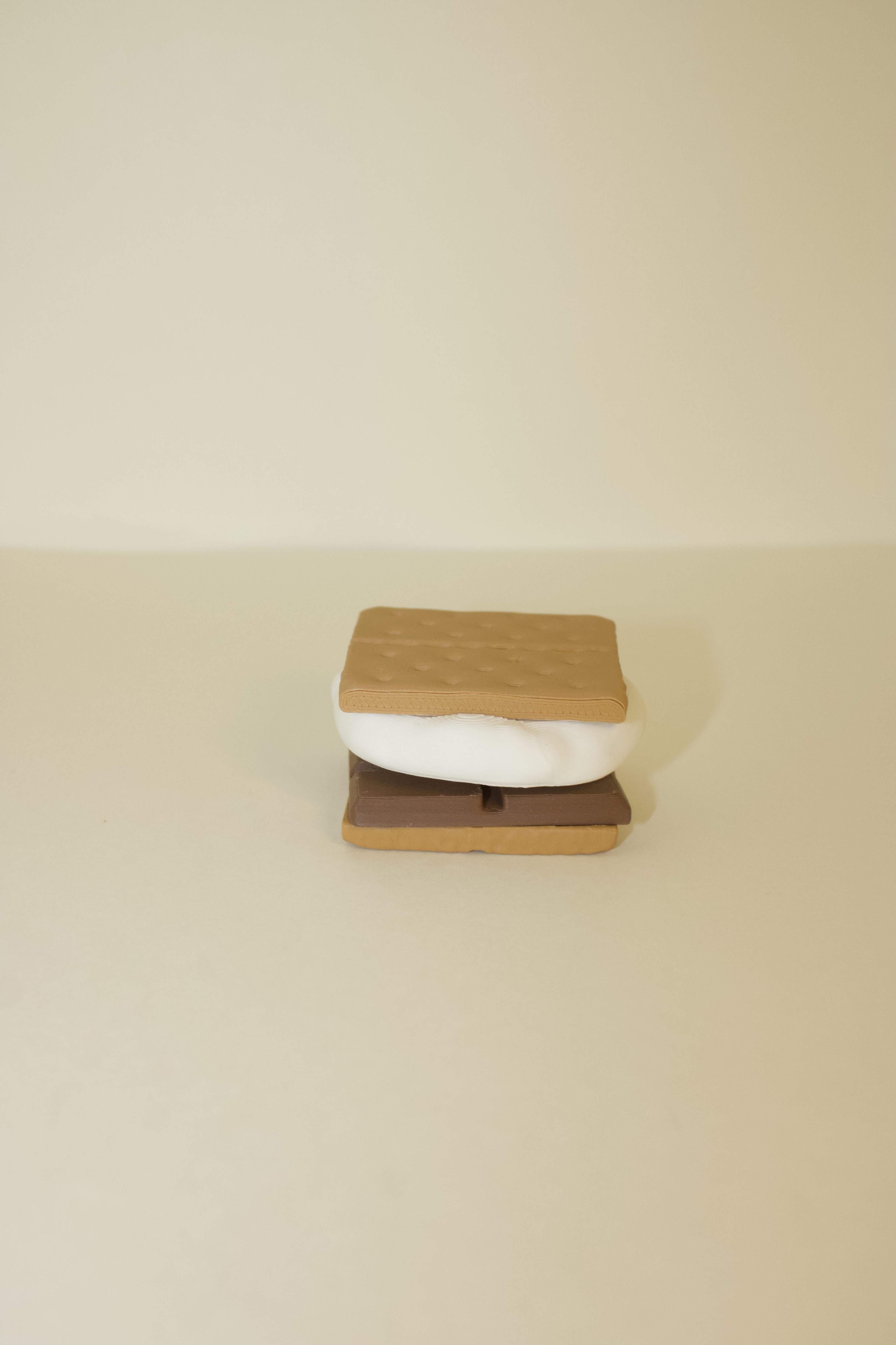 S’more Fidget Clicker – Cute 3D Printed Toy | Marshmallow Campfire Stress Relief