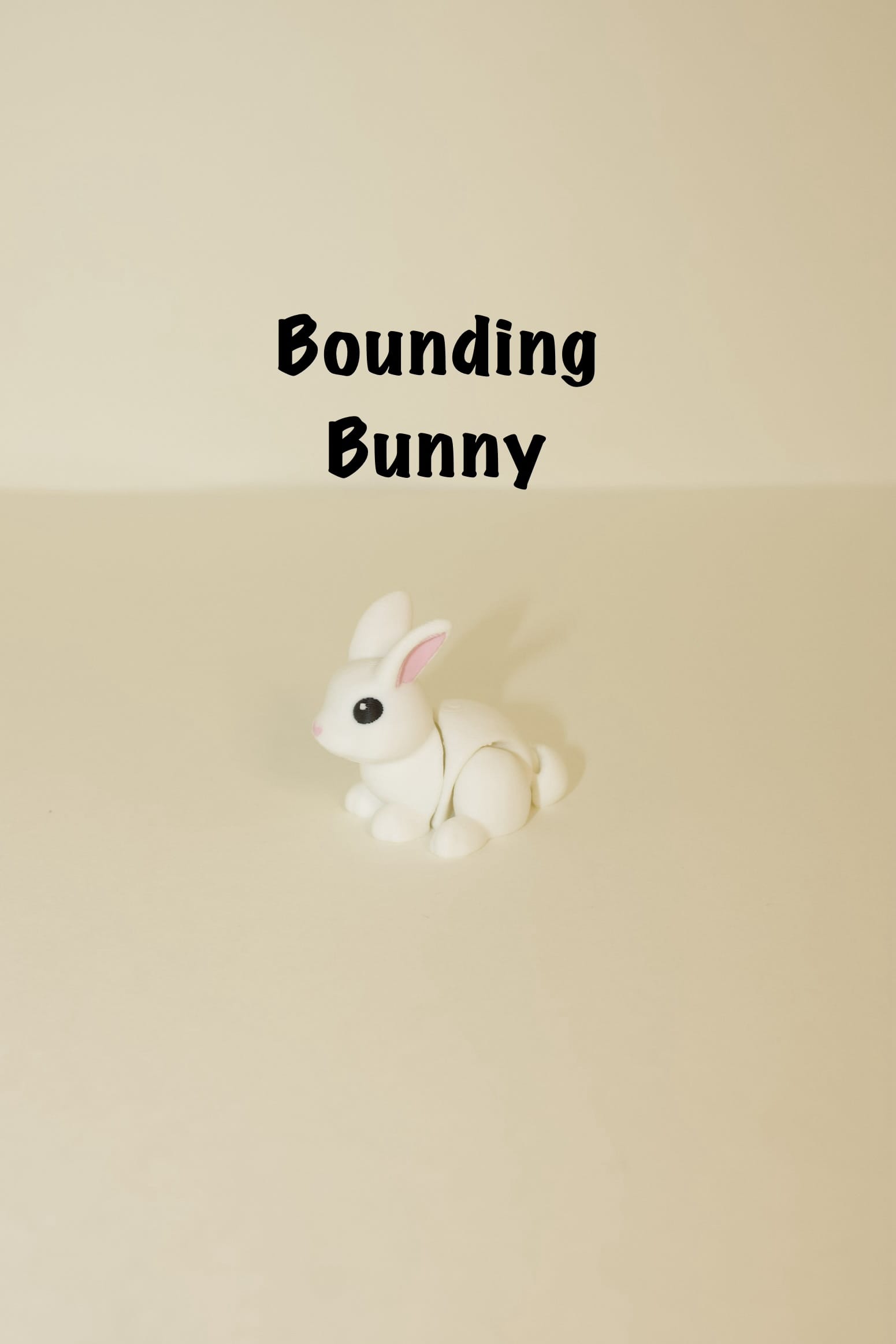 Flexi Articulated Bunny – Cute 3D Printed Rabbit Toy | Bounding Bunny Fidget Gift
