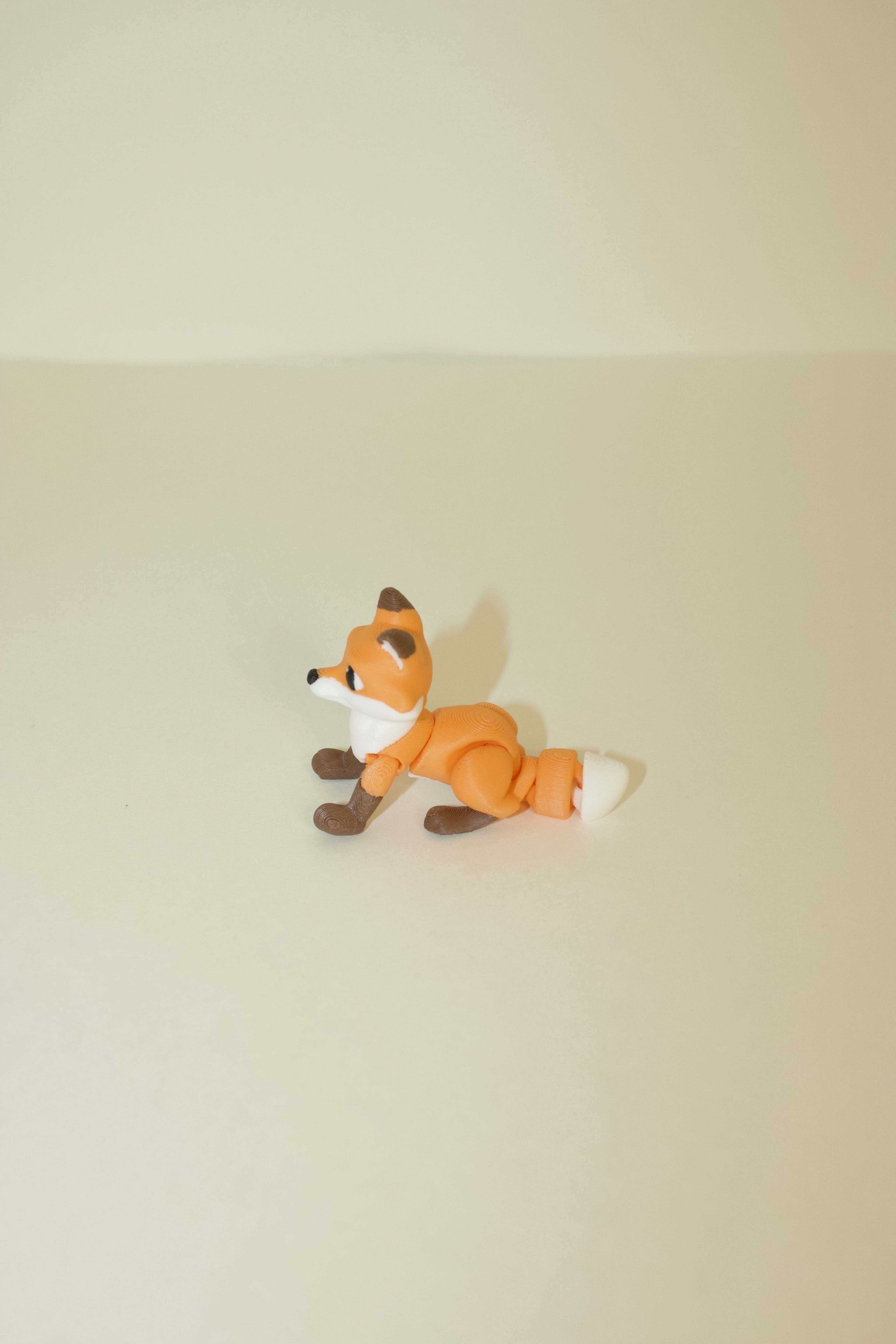 Flexi Articulated Fox – Cute 3D Printed Toy | Frolicky Fox Fidget Animal Gift