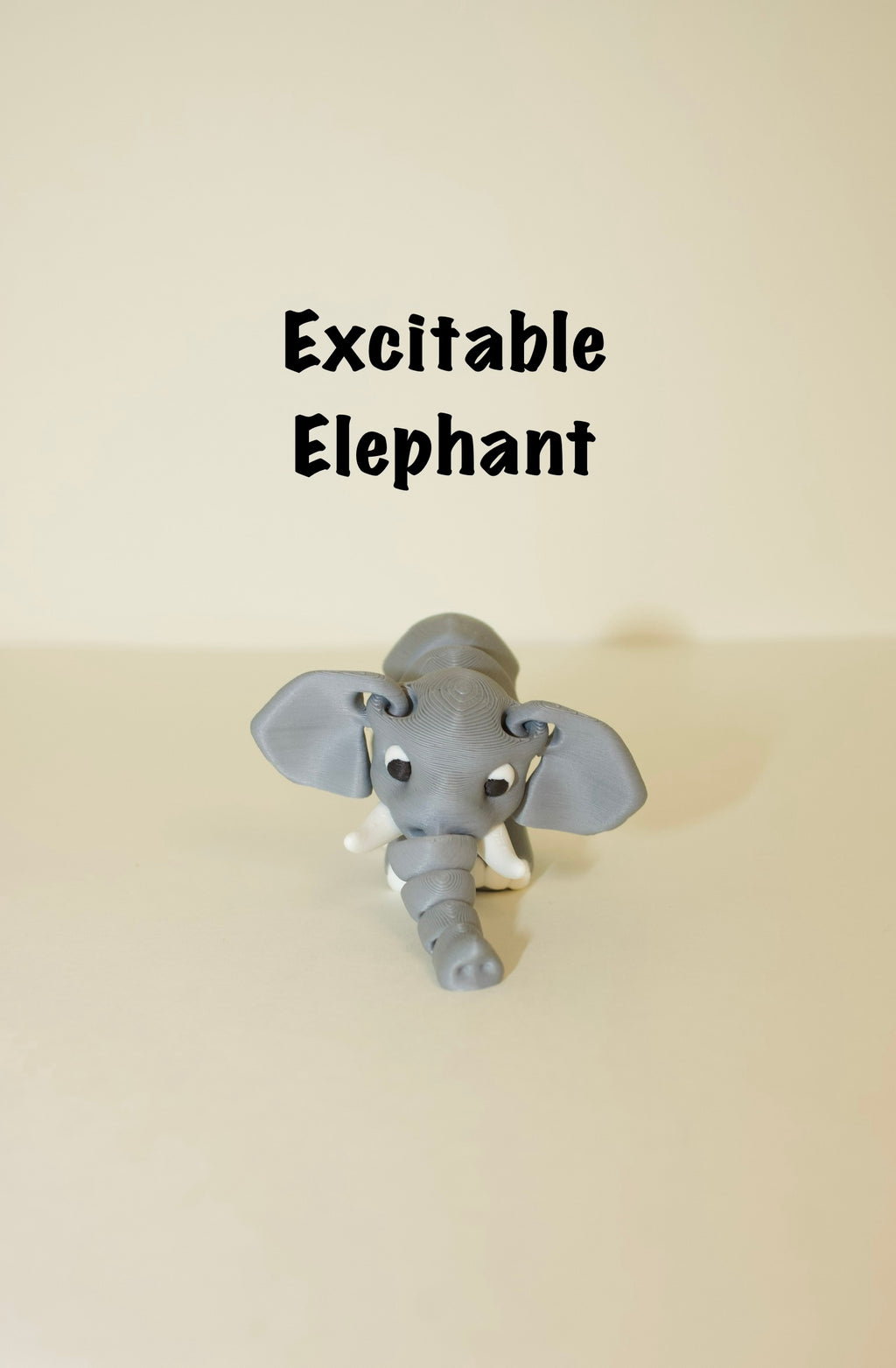 Flexi Articulated Elephant – Cute 3D Printed Elephant Toy | Fidget Gift