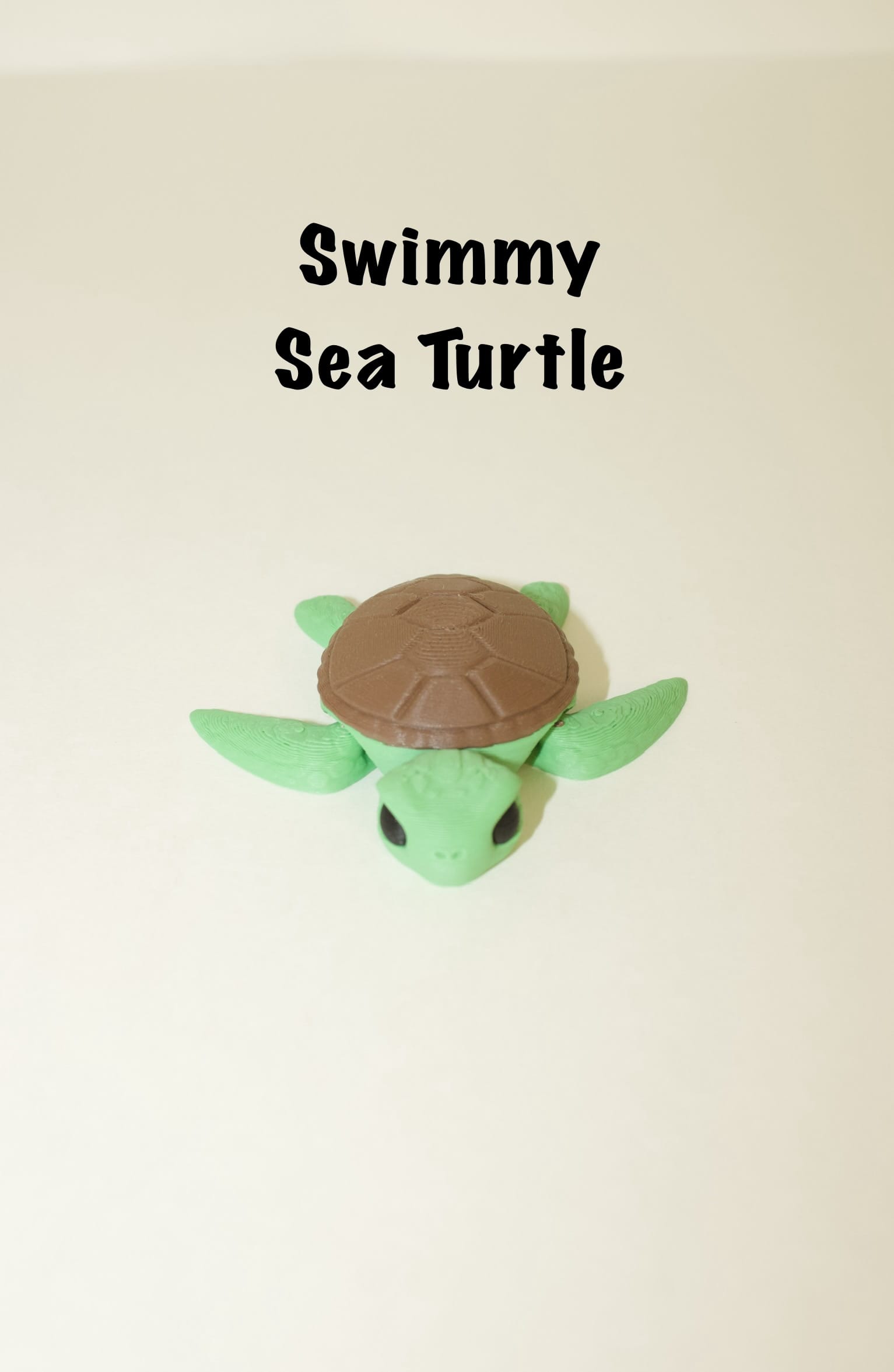 Flexi Articulated Sea Turtle – Cute 3D Printed Turtle Toy | Swimmy Turtle Fidget Animal