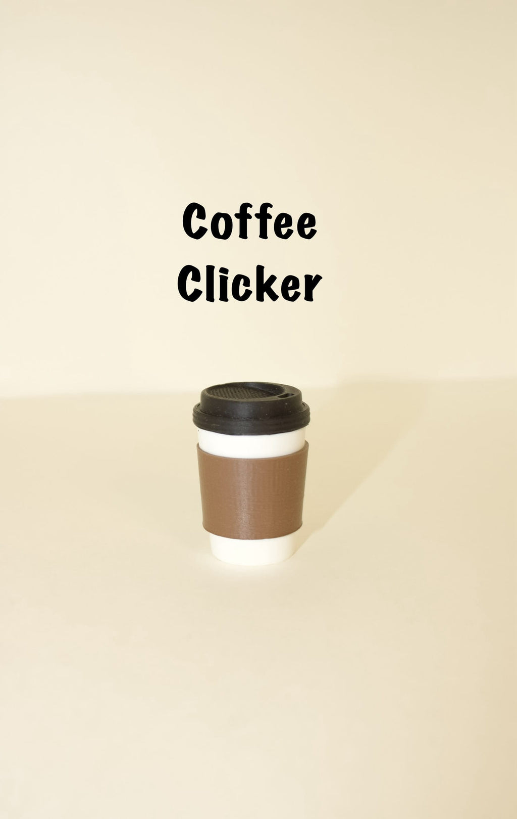 Coffee Cup Fidget Clicker – Cute 3D Printed Toy | Mini Espresso Click