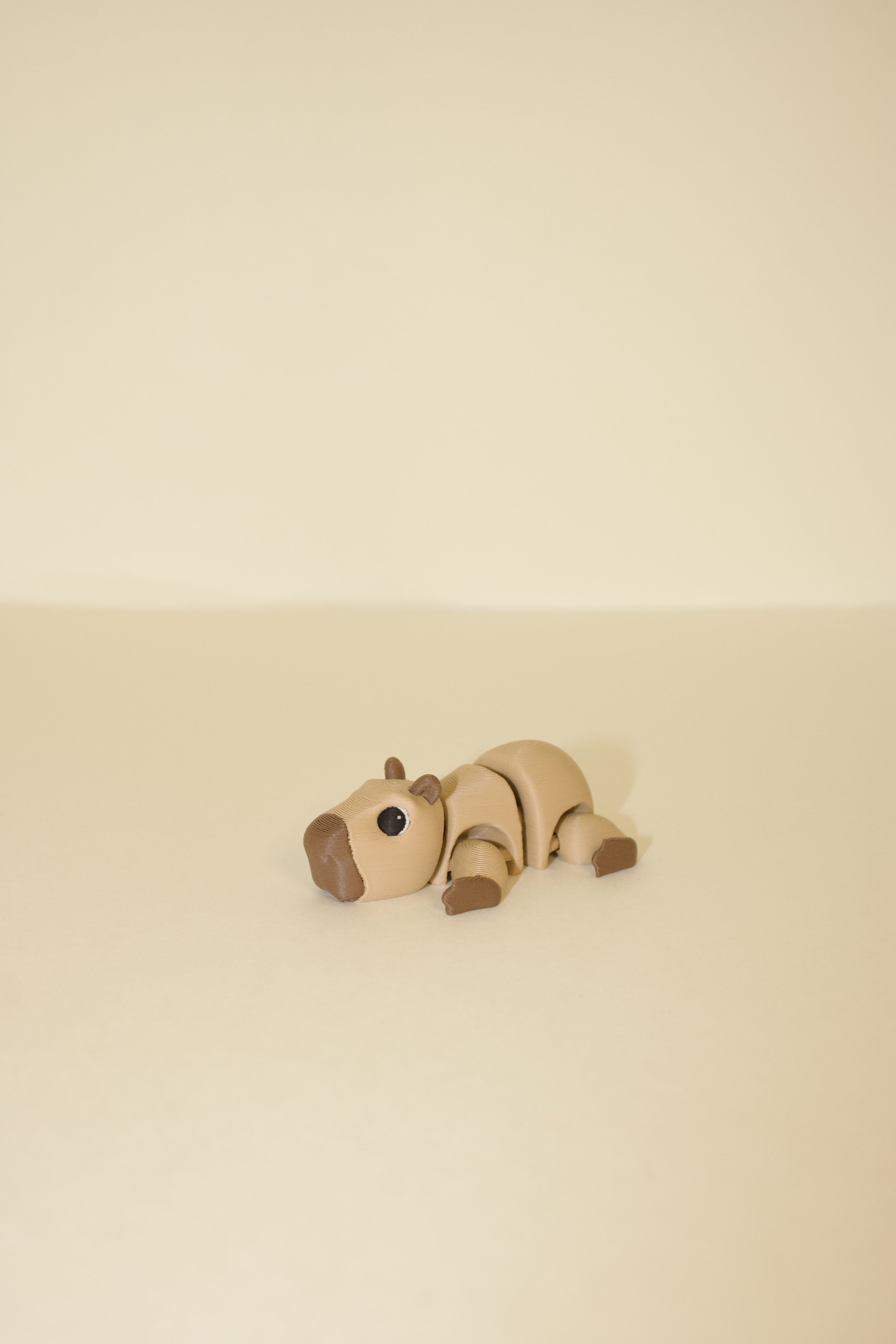 Flexi Articulated Capybara Toy – Cute 3D Printed Fidget Animal Gift | Collectible