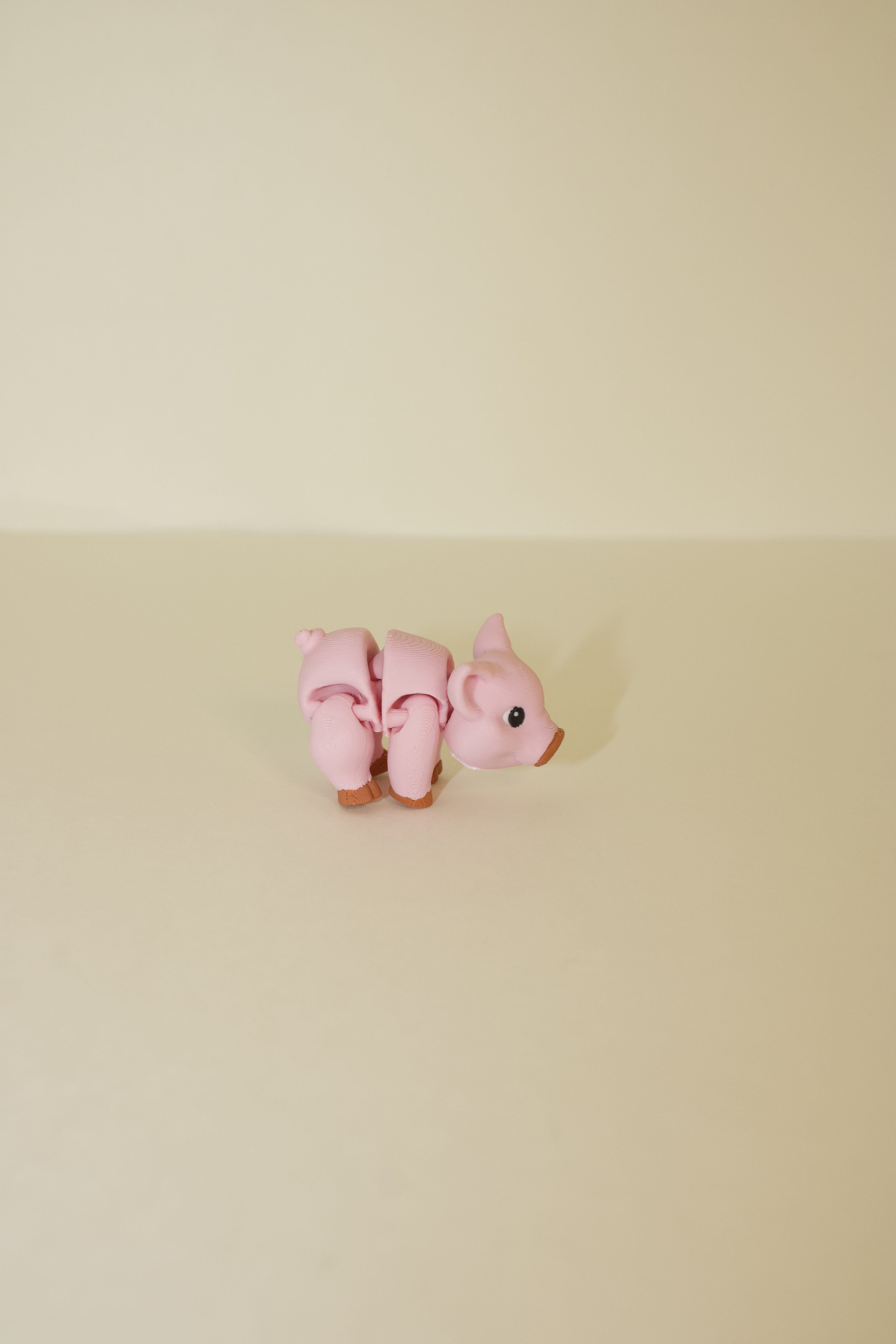 Flexi Articulated Pig – Cute 3D Printed Piggy Toy | Peppy Pig Fidget Animal Gift