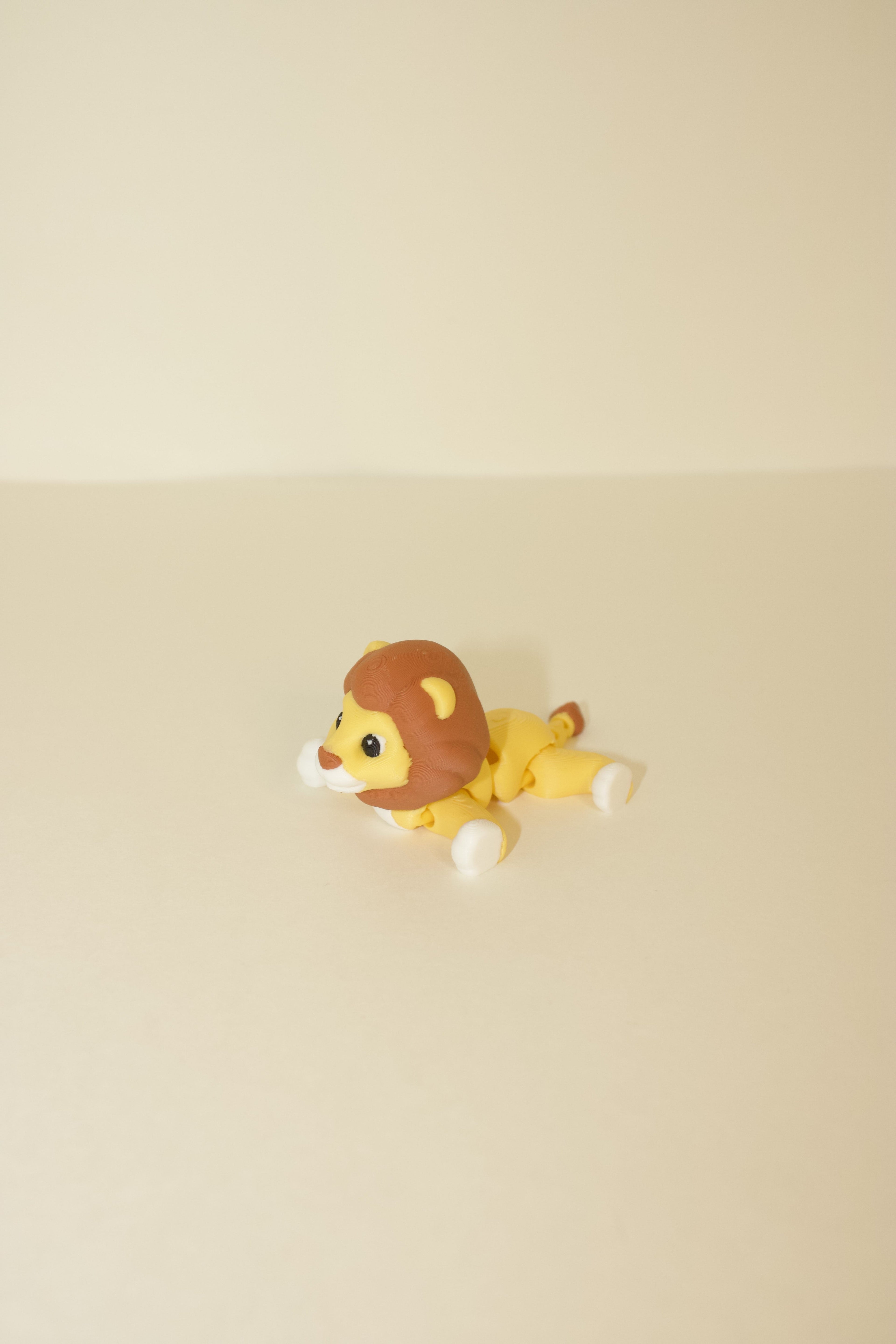 Lazy Lion – Articulated 3D Printed Flexi Fidget Toy