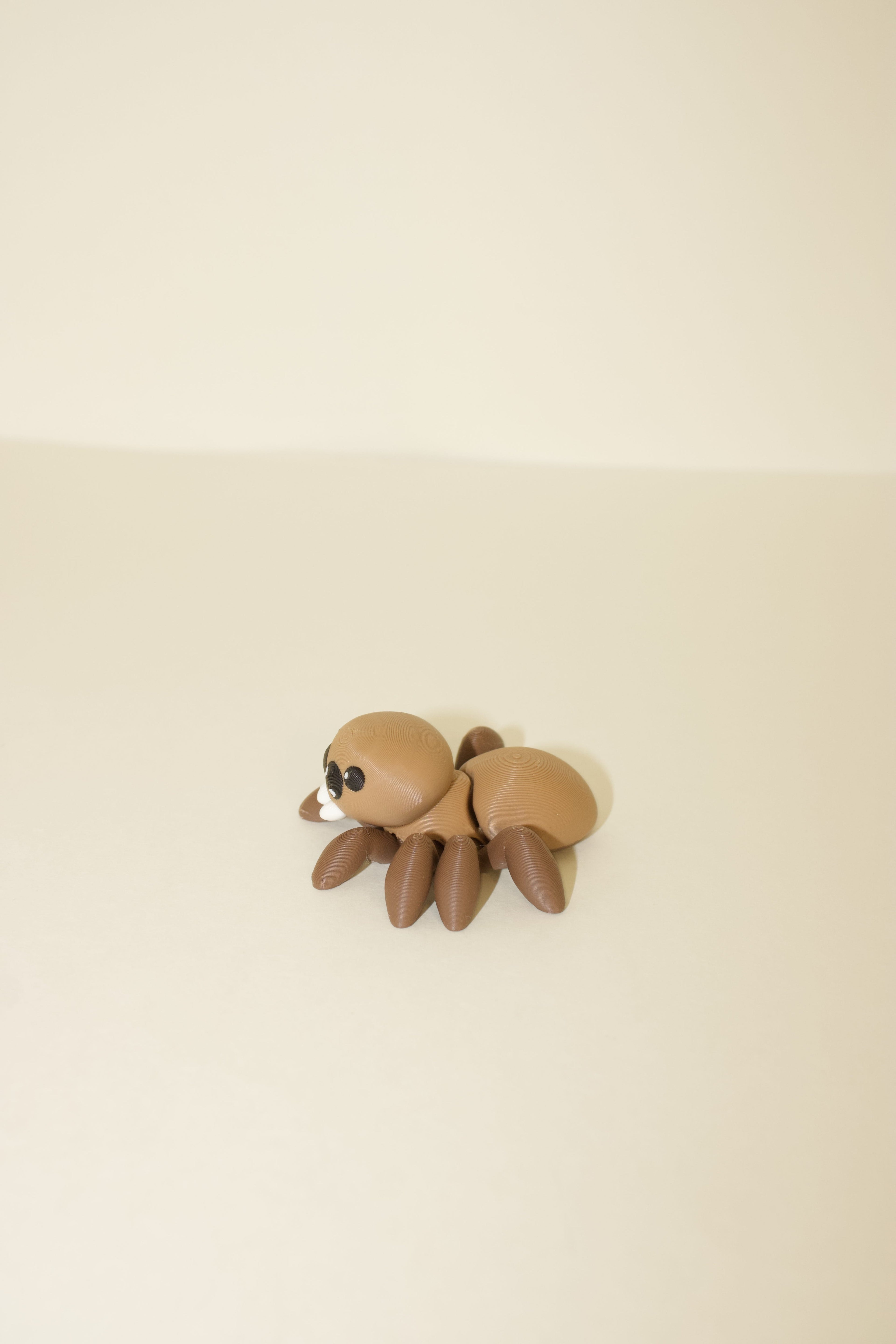 Scuttling Spider – Flexi Articulated Fidget Toy, 3D Printed Spider, Halloween Cute Bug, Desk Toy, Articulated Animal, Creepy Cute Figure