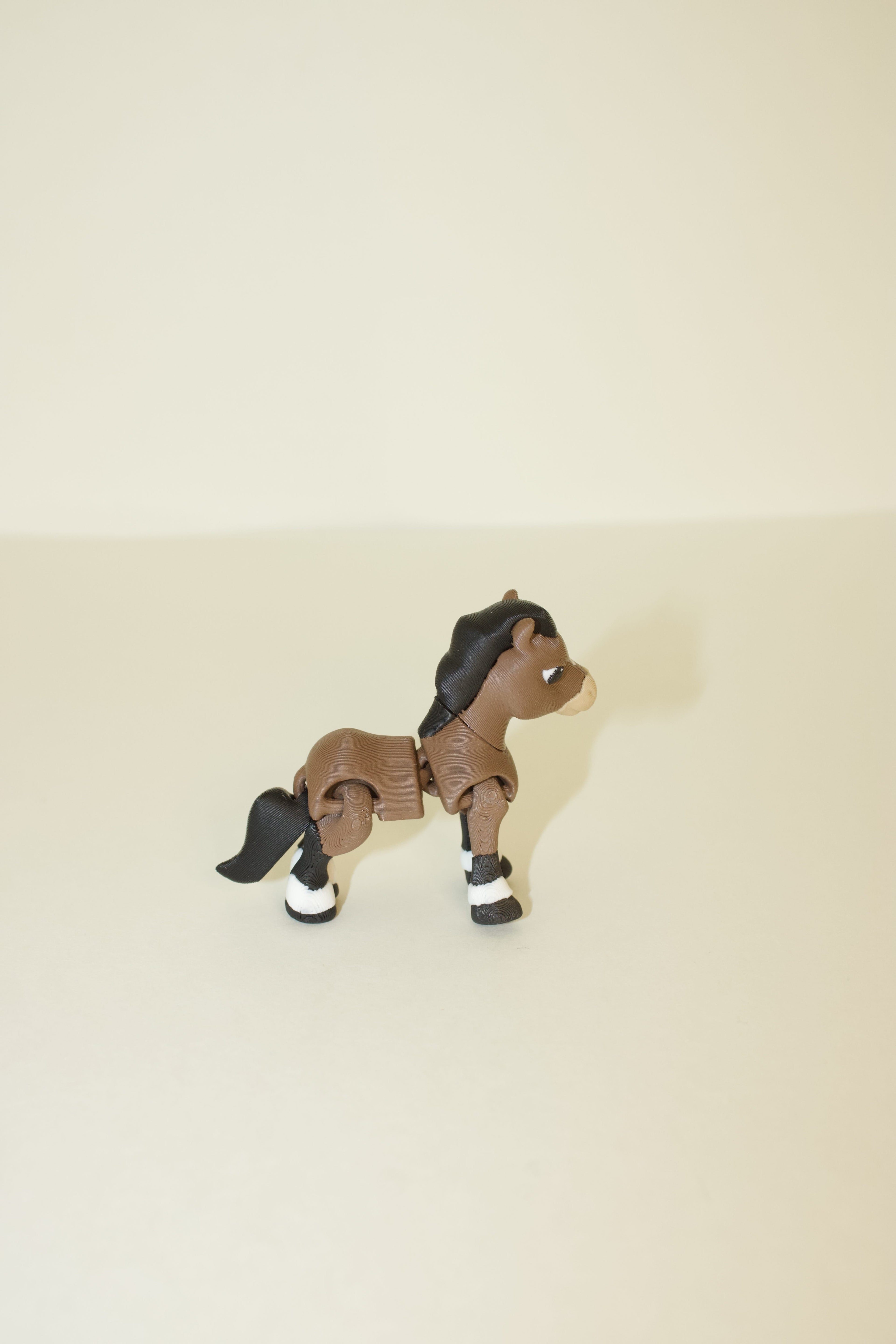 Flexi Articulated Pony – Cute 3D Printed Horse Toy | Happy Horse Fidget Animal Gift