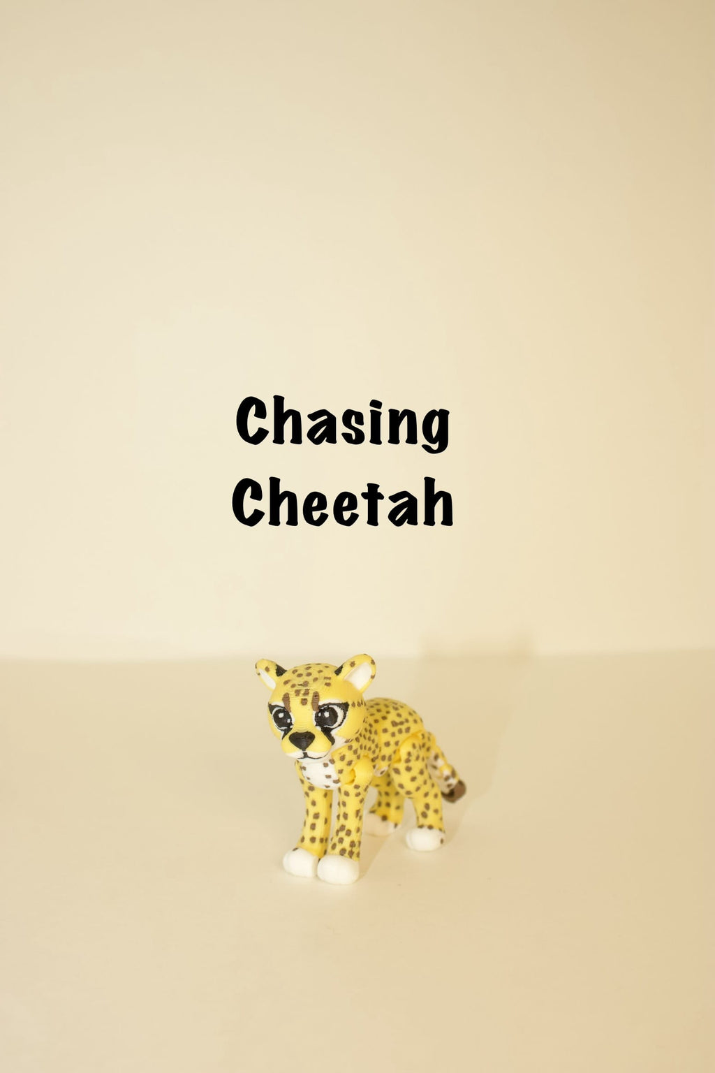 Chasing Cheetah – Articulated, 3D Printed Toy Cheetah