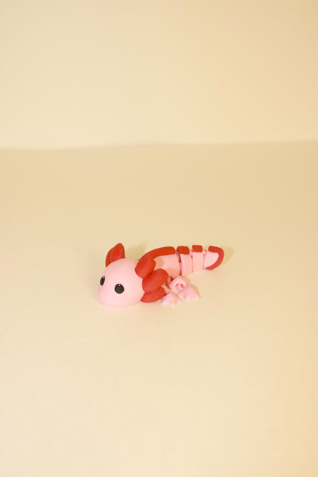 Flexi Articulated Axolotl – Cute 3D Printed Axolotl Toy | Poseable Fidget Creature