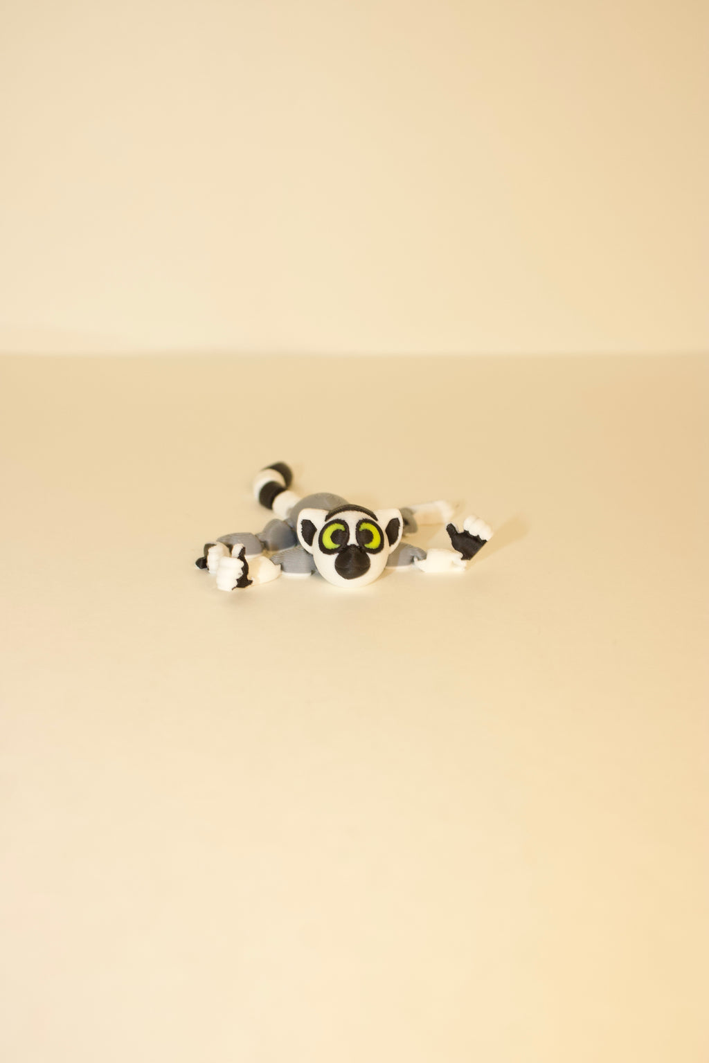 Flexi Articulated Lemur – Cute 3D Printed Toy | Hanging Lemur Fidget | Linking Lemur
