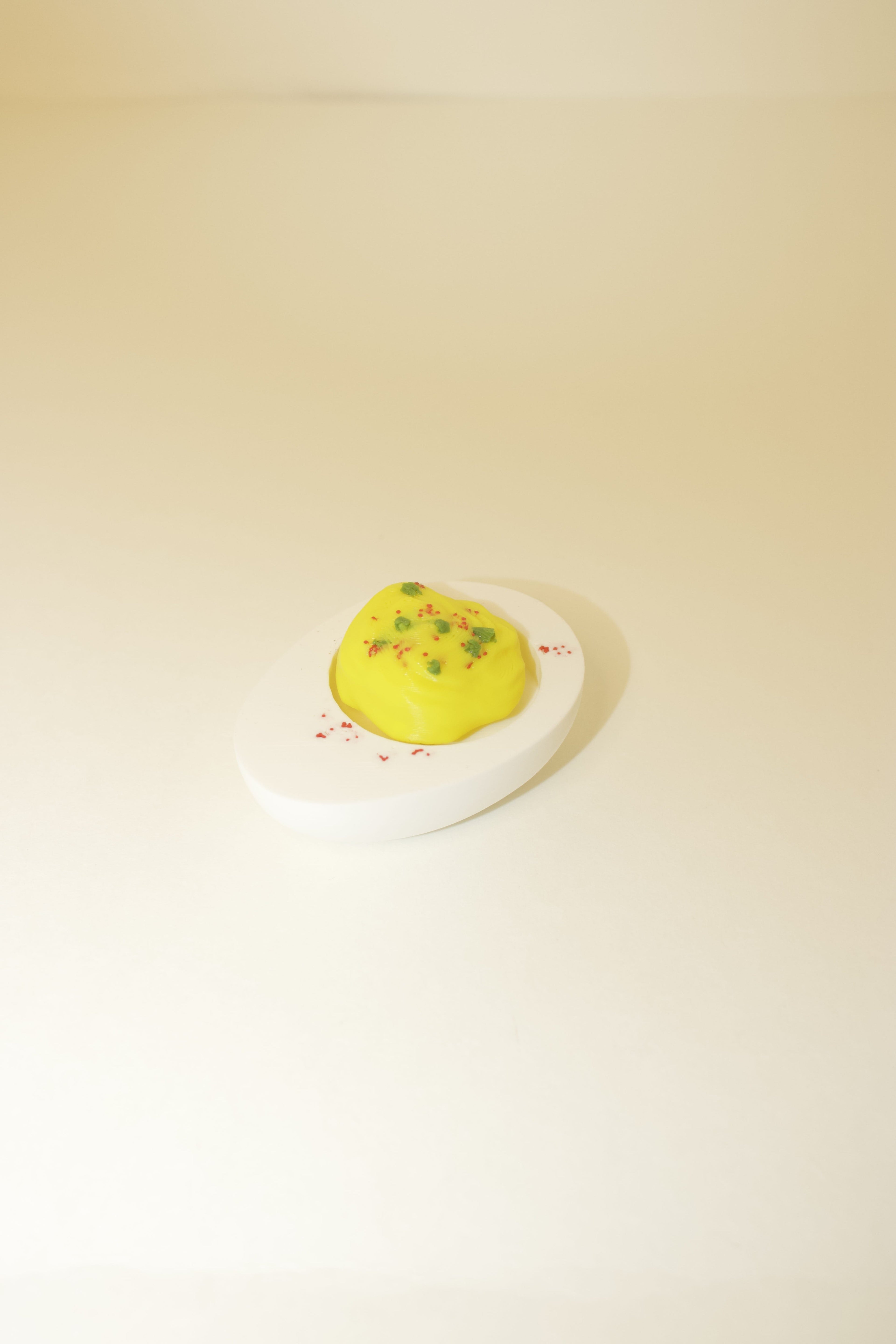Deviled Egg Fidget Clicker – Realistic 3D Printed Toy for Food Lovers