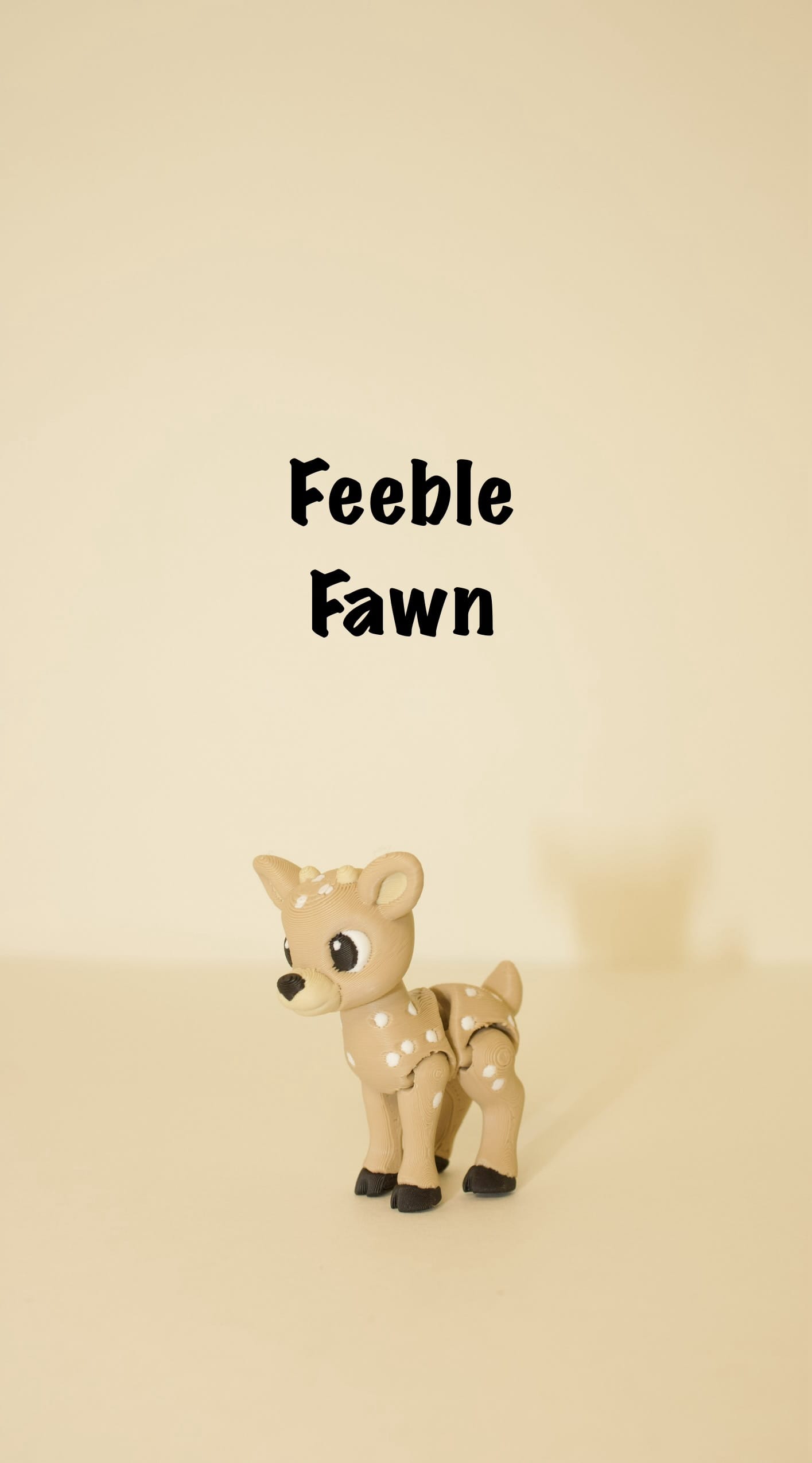 Feeble Fawn – Articulated 3D Printed Baby Deer Toy with Moving Joints