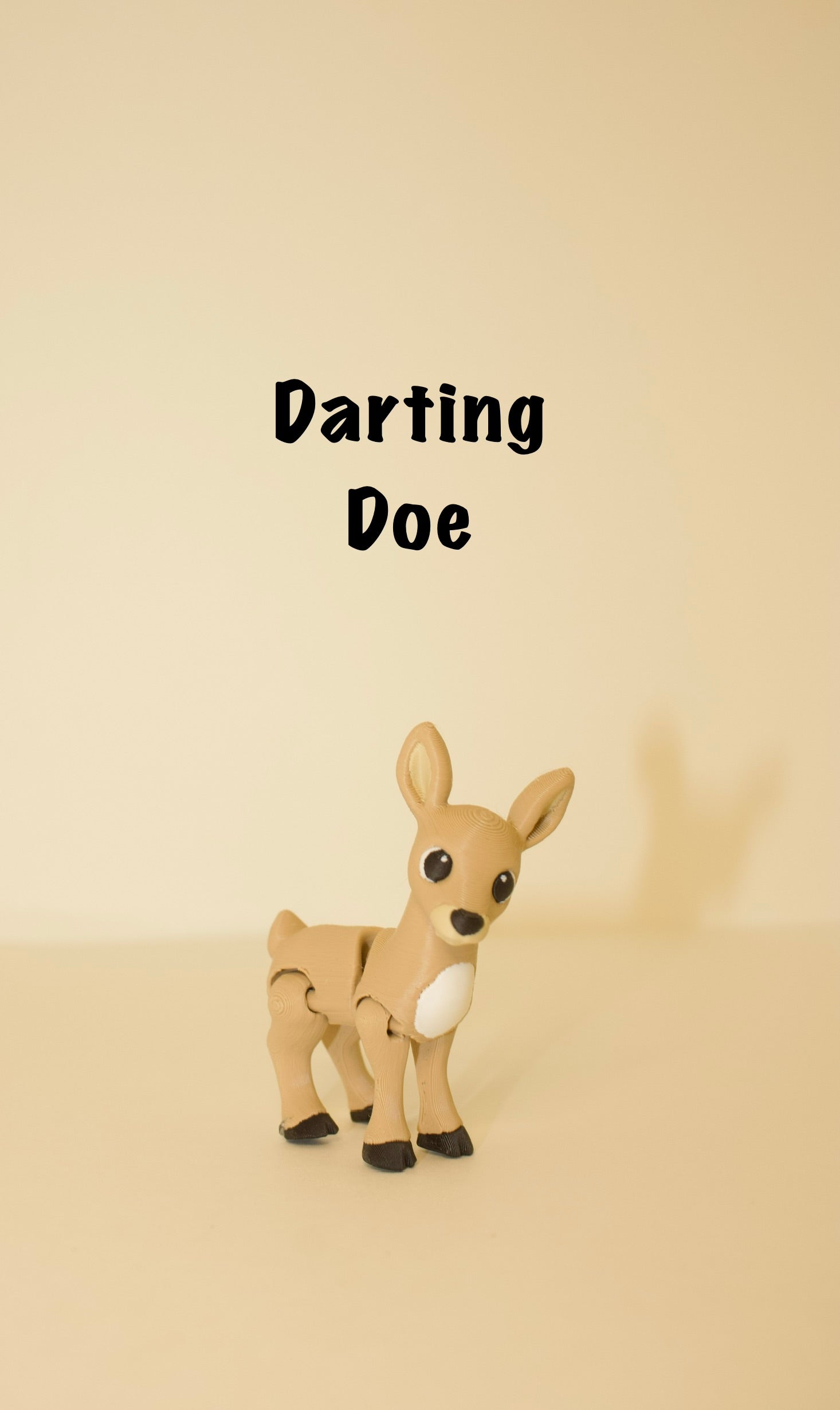 Darting Doe – Articulated Flexi Deer Toy – 3D Printed Christmas Fidget