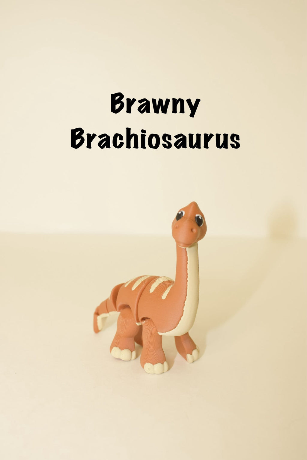 Brawny Brachiosaurus – Dinosaur Fidget Toy with Articulating Joints | Cute Prehistoric Desk Buddy for Kids & Dino Lovers