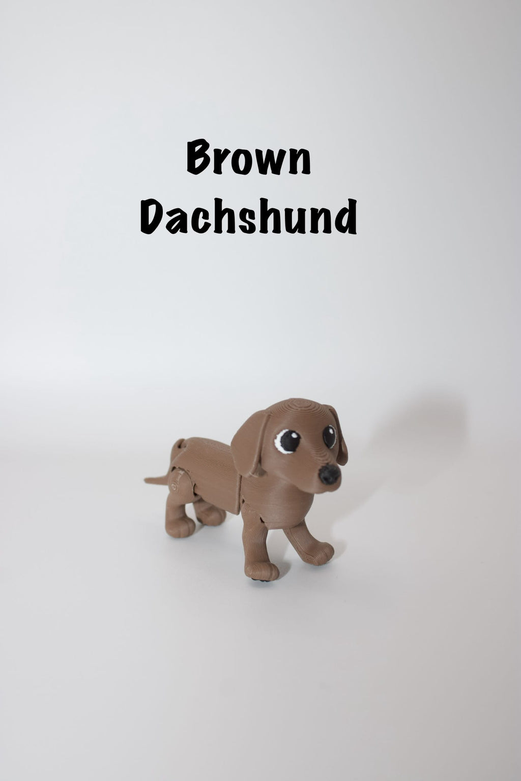 Flexi Articulated Dachshund – 3D Printed Toy Wiener Dog with Moving Joints & Toe Beans – Cute Fidget Gift for Dog Lovers