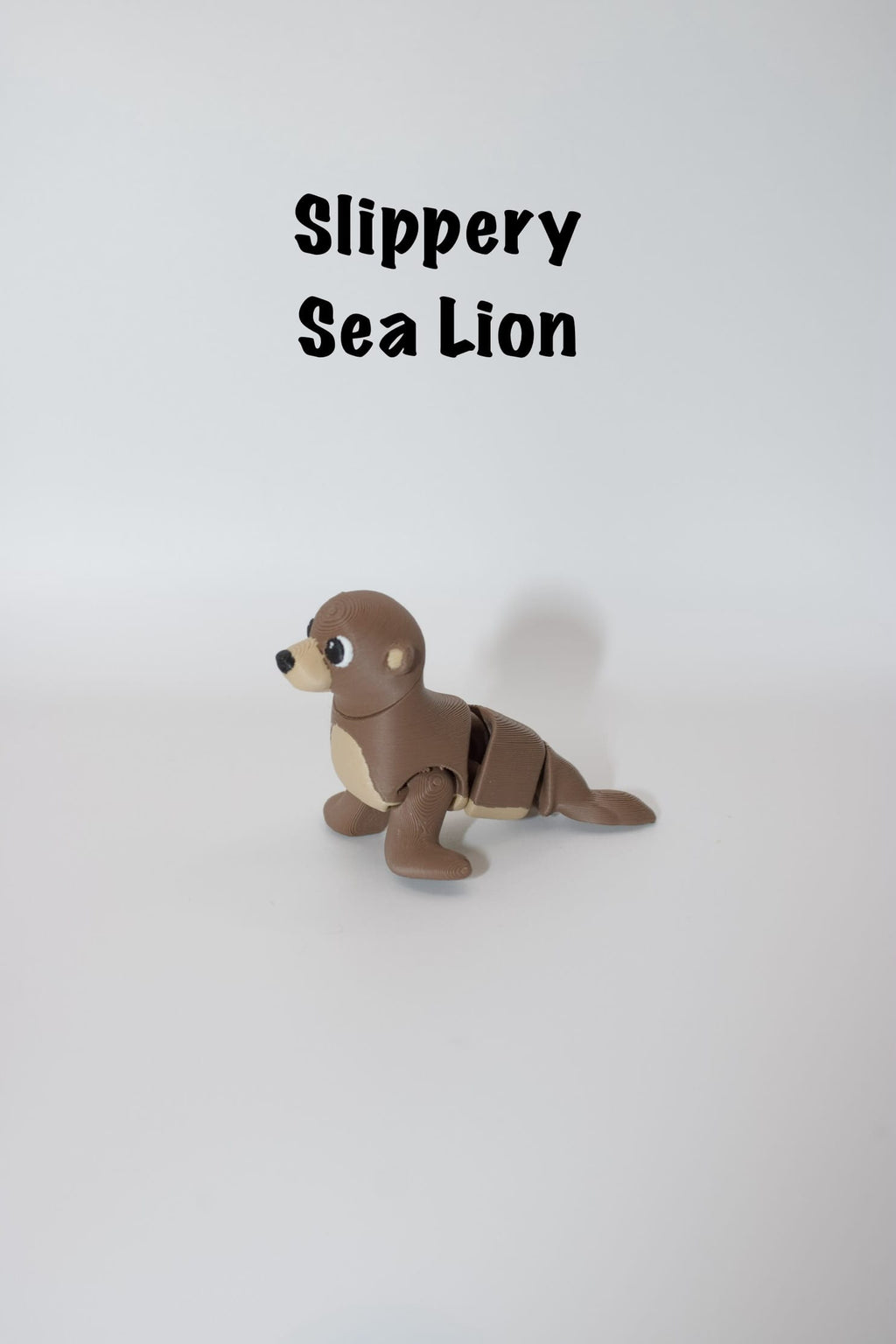 Slippery Sea Lion – Flexi Articulated 3D Printed Fidget Toy