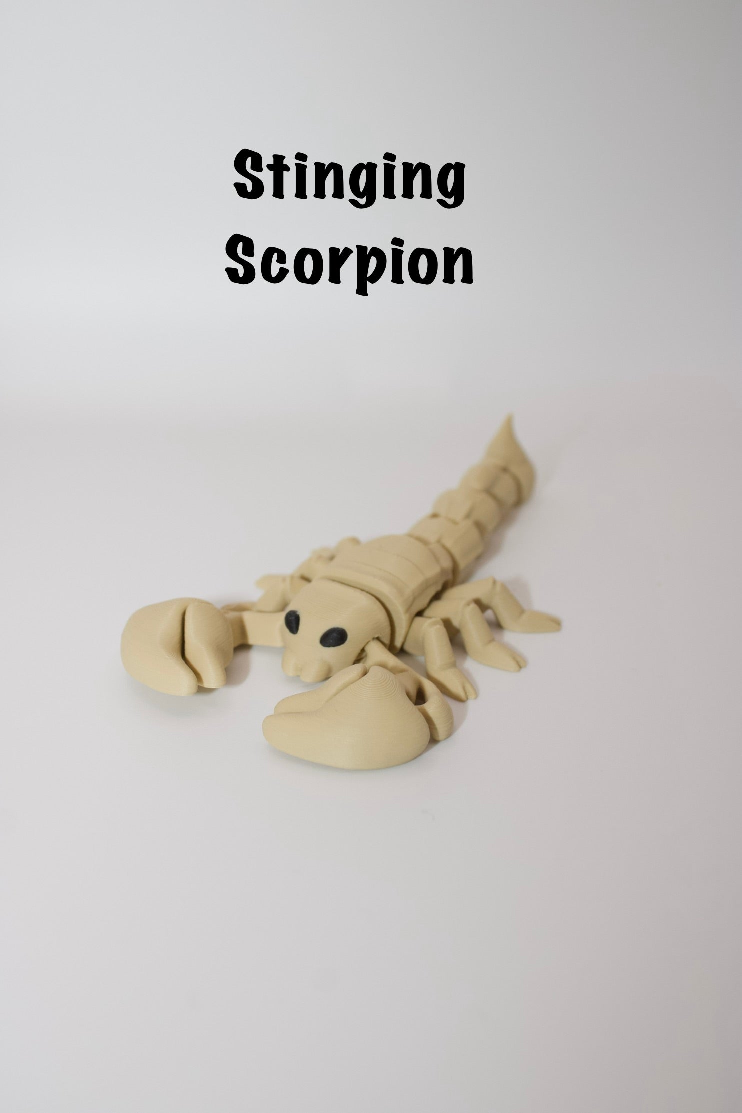 Flexi Articulated Scorpion – Cute 3D Printed Toy | Stinging Scorpion Fidget Figure