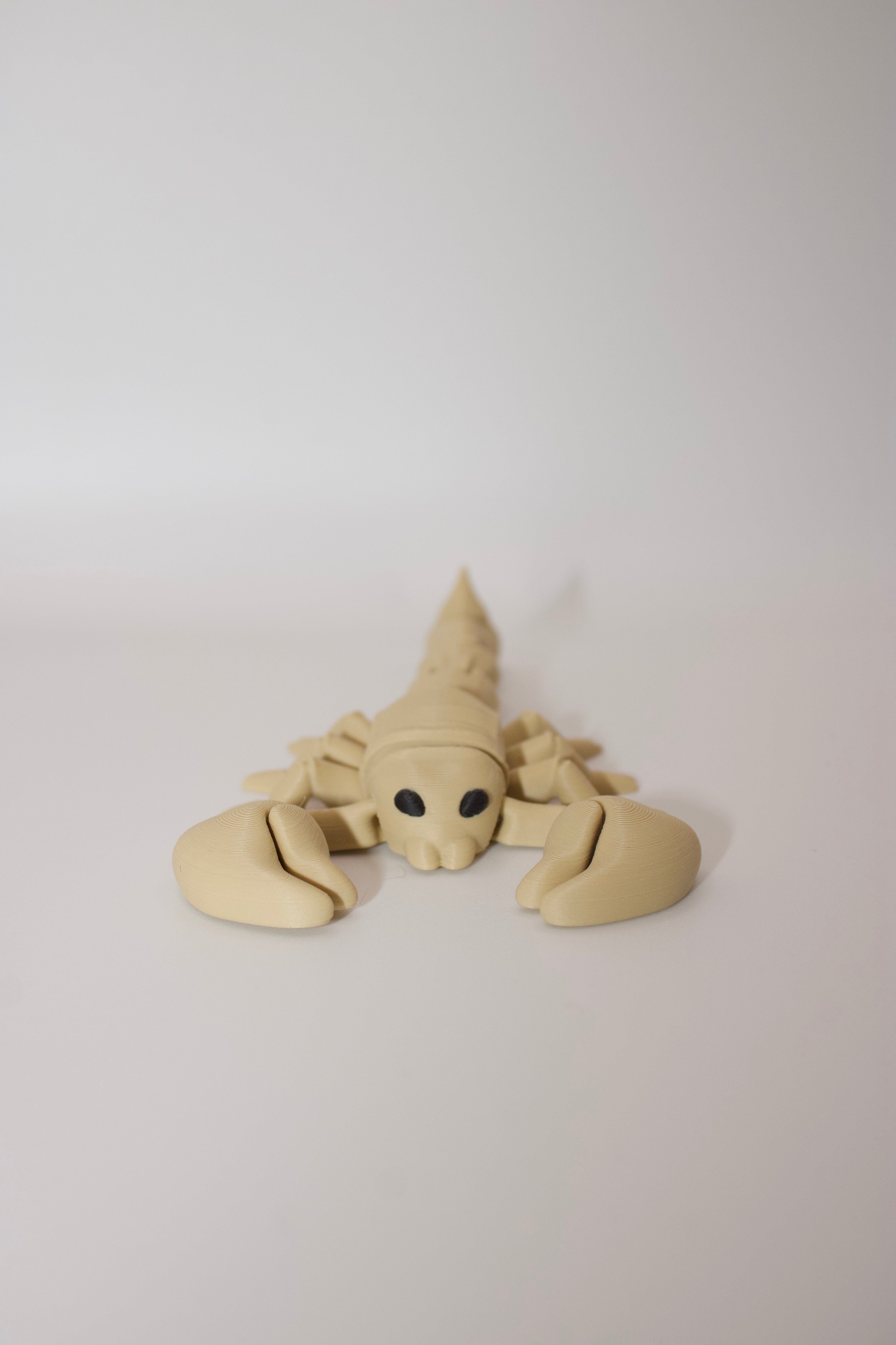 Flexi Articulated Scorpion – Cute 3D Printed Toy | Stinging Scorpion Fidget Figure