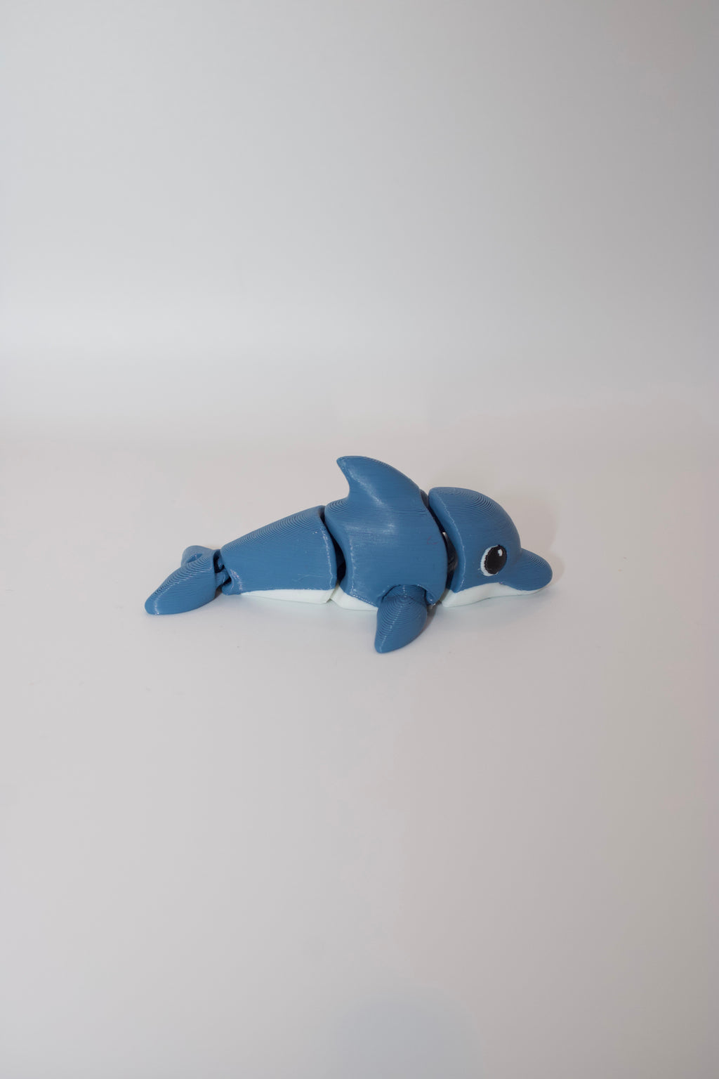 Articulated Dolphin Toy – 3D Printed Blue Diving Dolphin with Moving Joints – Ocean Animal Gift for Kids & Collectors