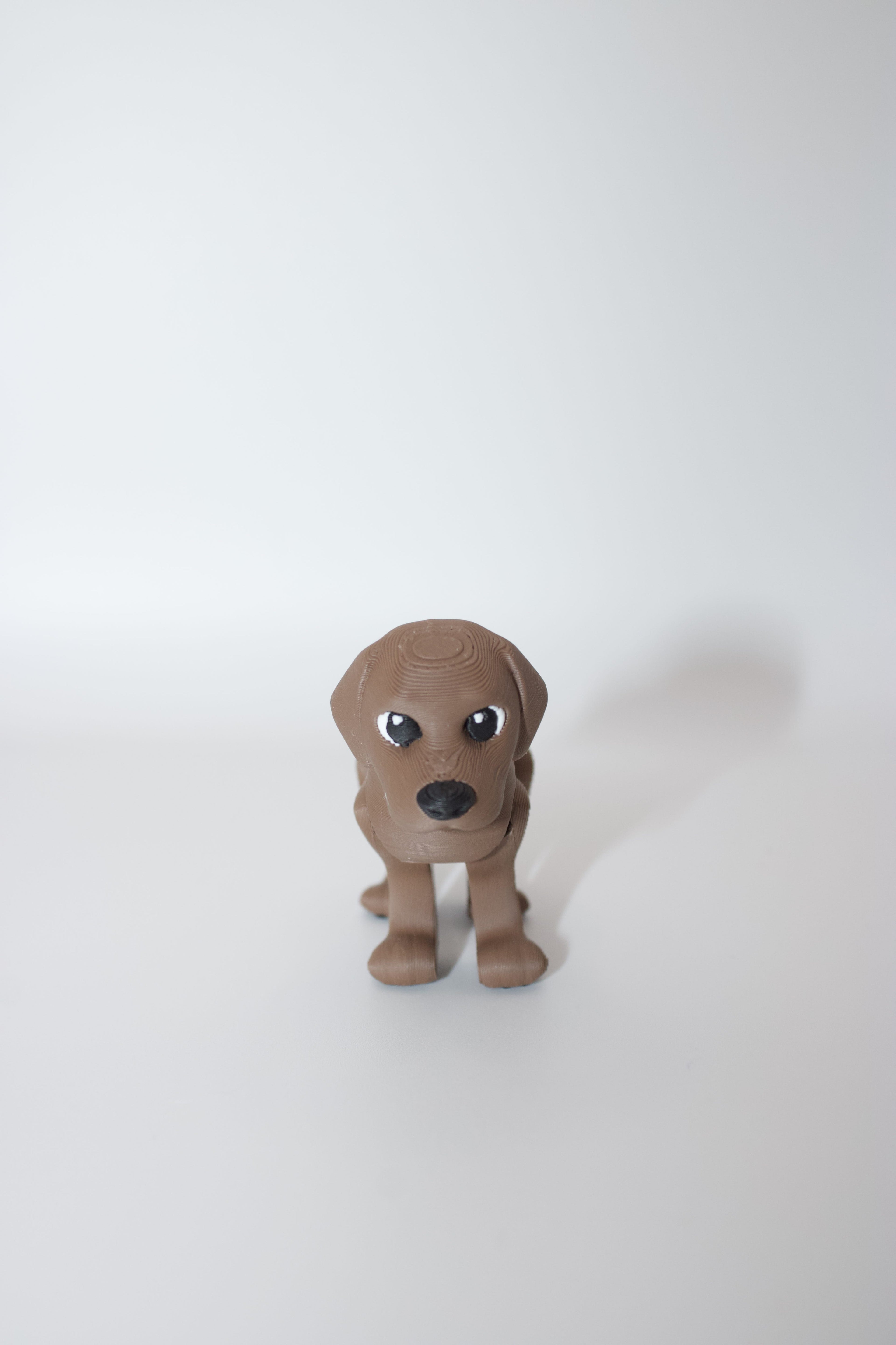 Flexi Articulated Labrador Retriever Toy — 3D‑Printed Fidget Dog, Cute Collectible, Small‑Parts Warning