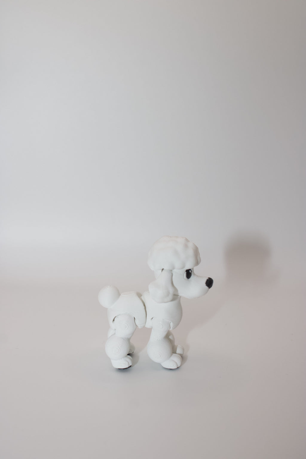 Articulated Poodle Toy – Cute 3D Printed Fidget Dog with Wiggle Ears & Toe Beans!