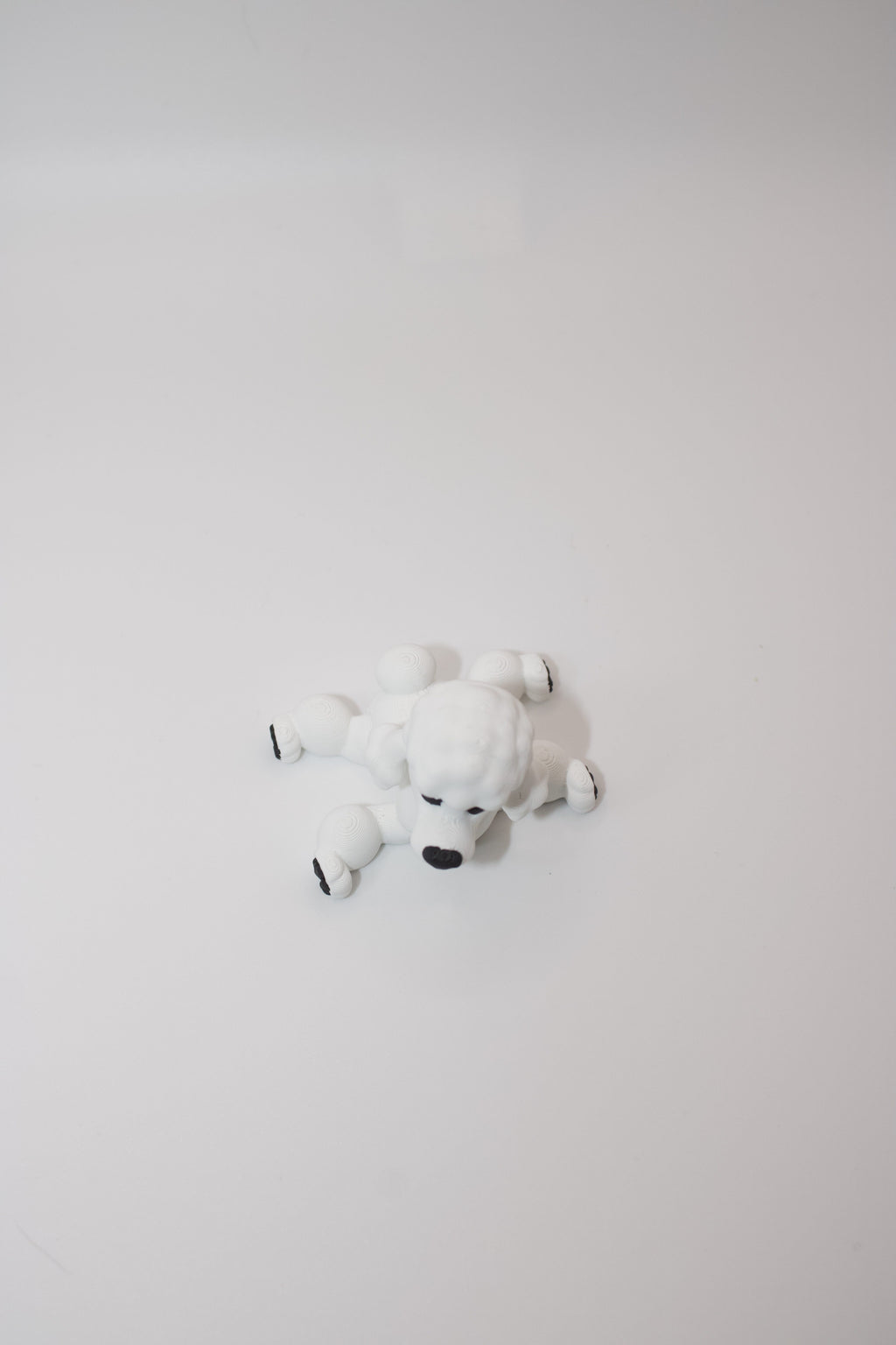 Articulated Poodle Toy – Cute 3D Printed Fidget Dog with Wiggle Ears & Toe Beans!