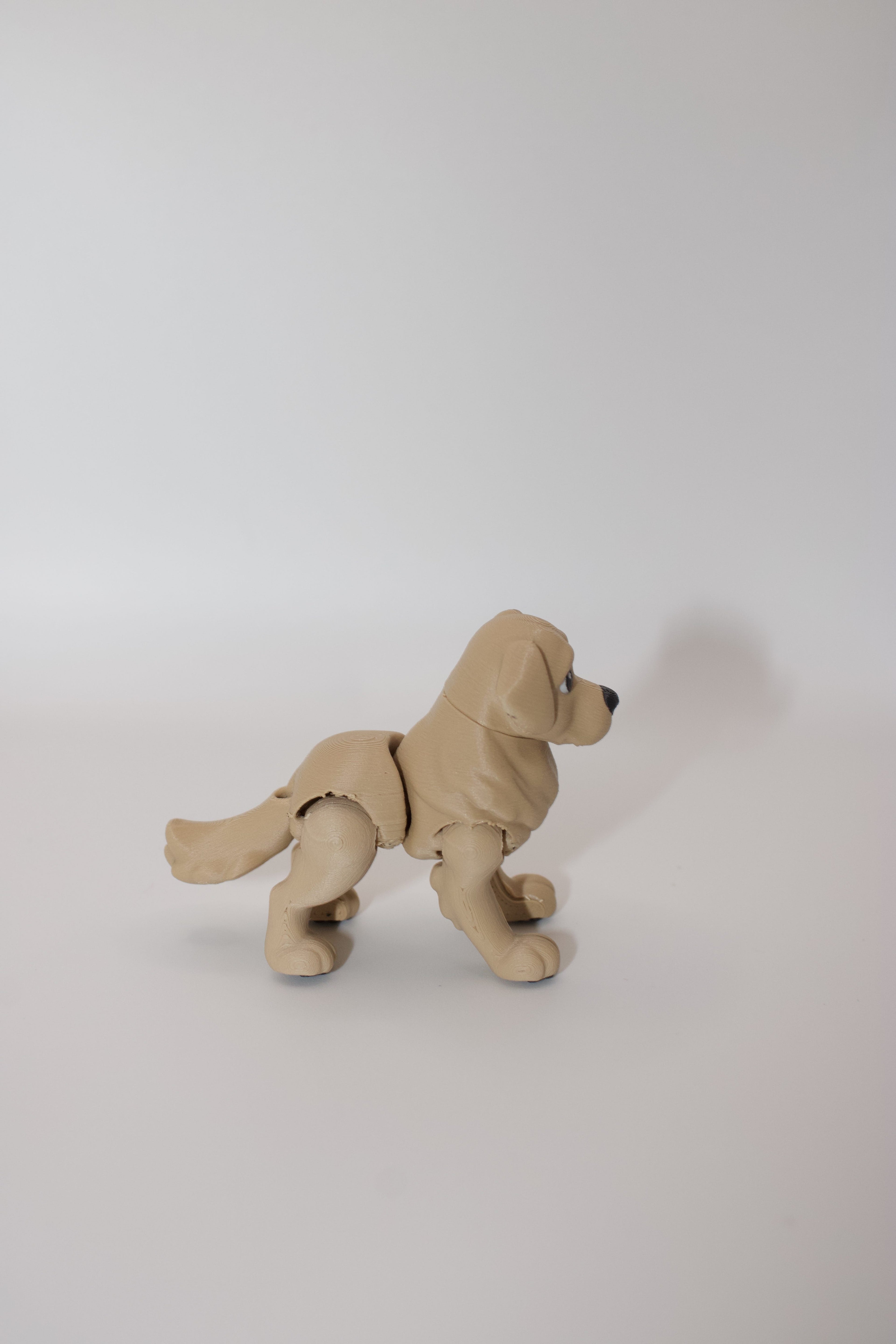 Articulated Golden Retriever Dog Toy – Cute 3D Printed Flexible Pup with Toe Beans!