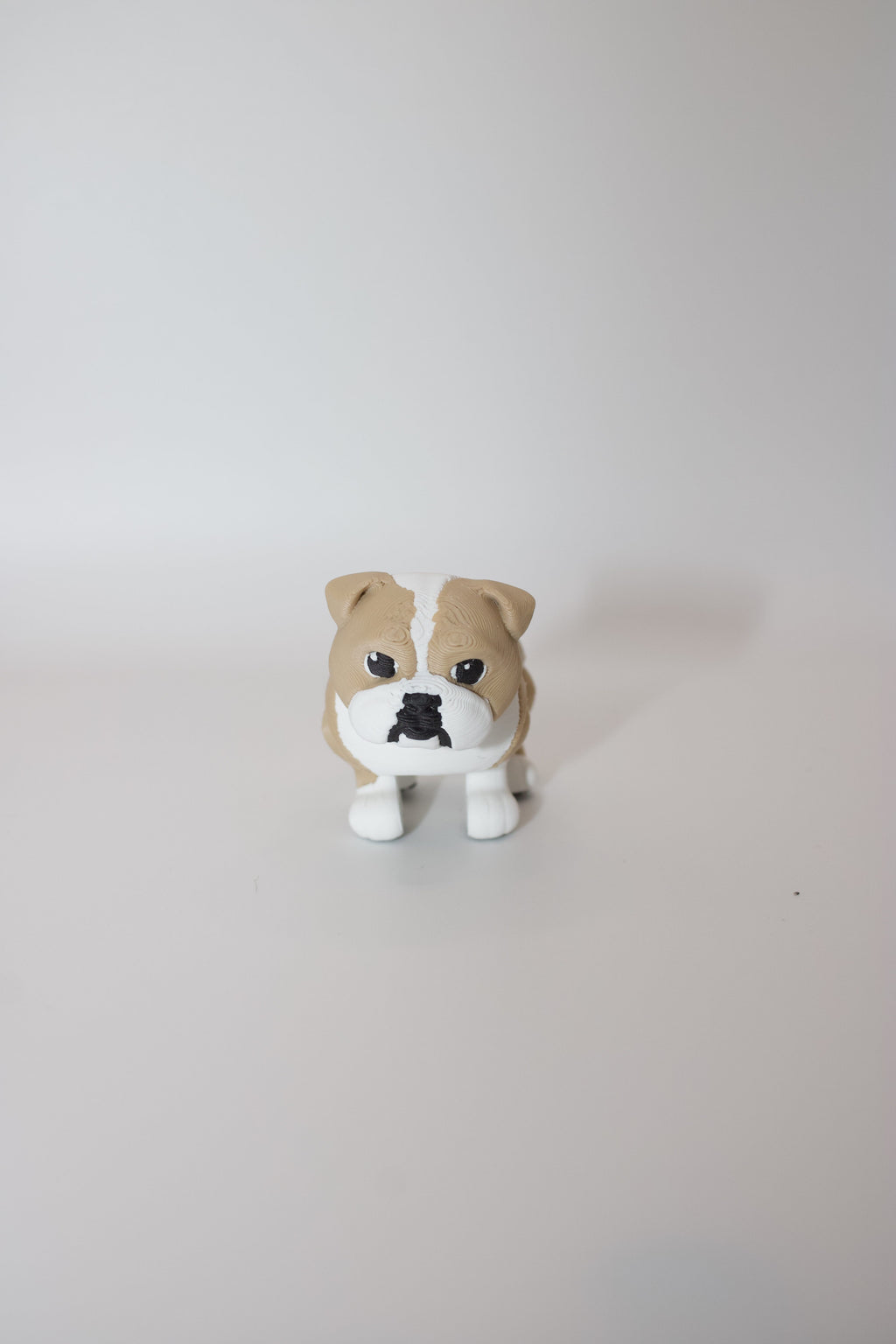Articulated English Bulldog Figurine – 3D Printed Poseable Dog Toy – Flexi Bulldog Gift – Cute Collectible Bulldog Decor