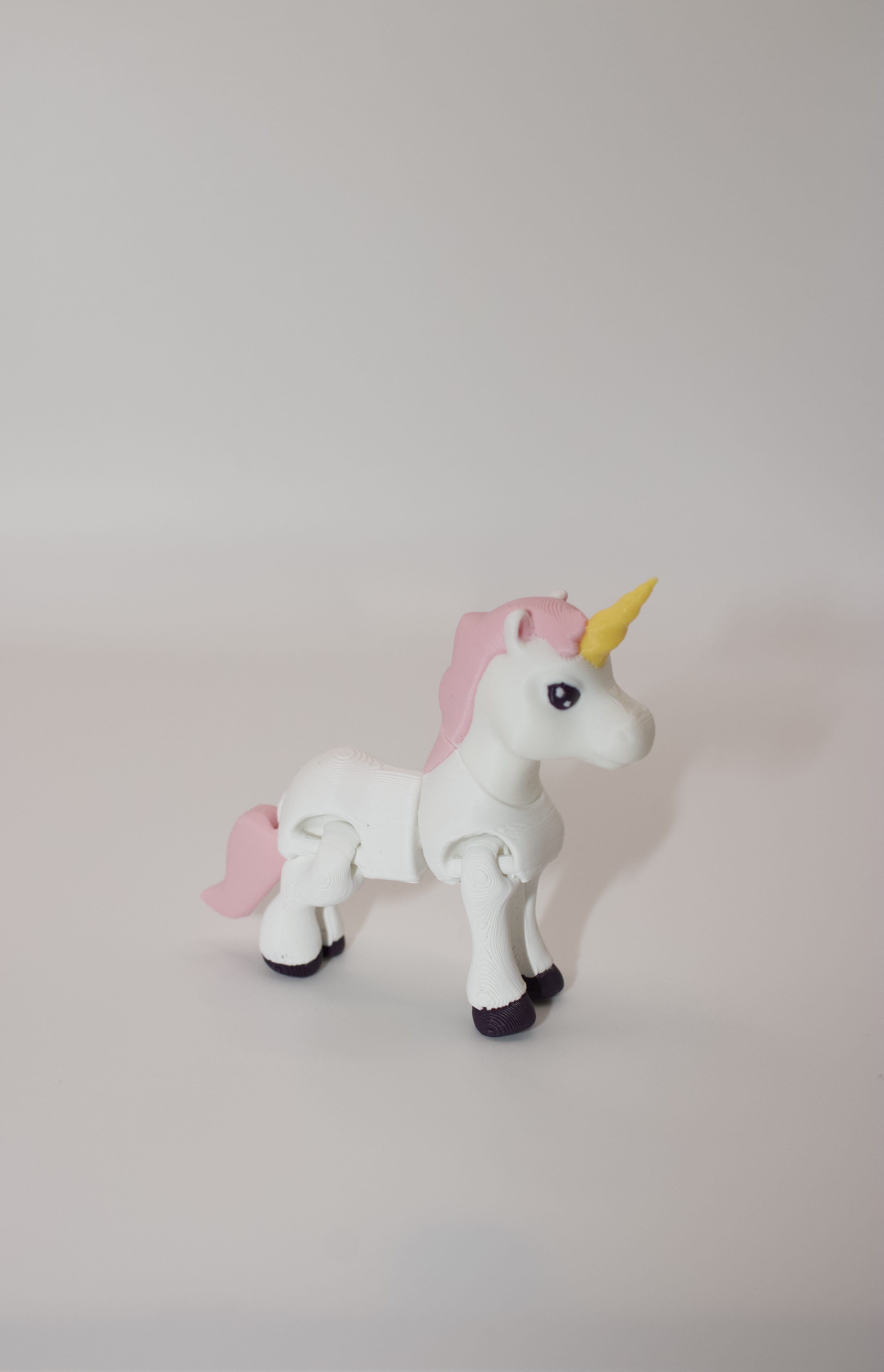 Unique Unicorn – 3D Printed Flexi Fidget Toy with Articulated Joints