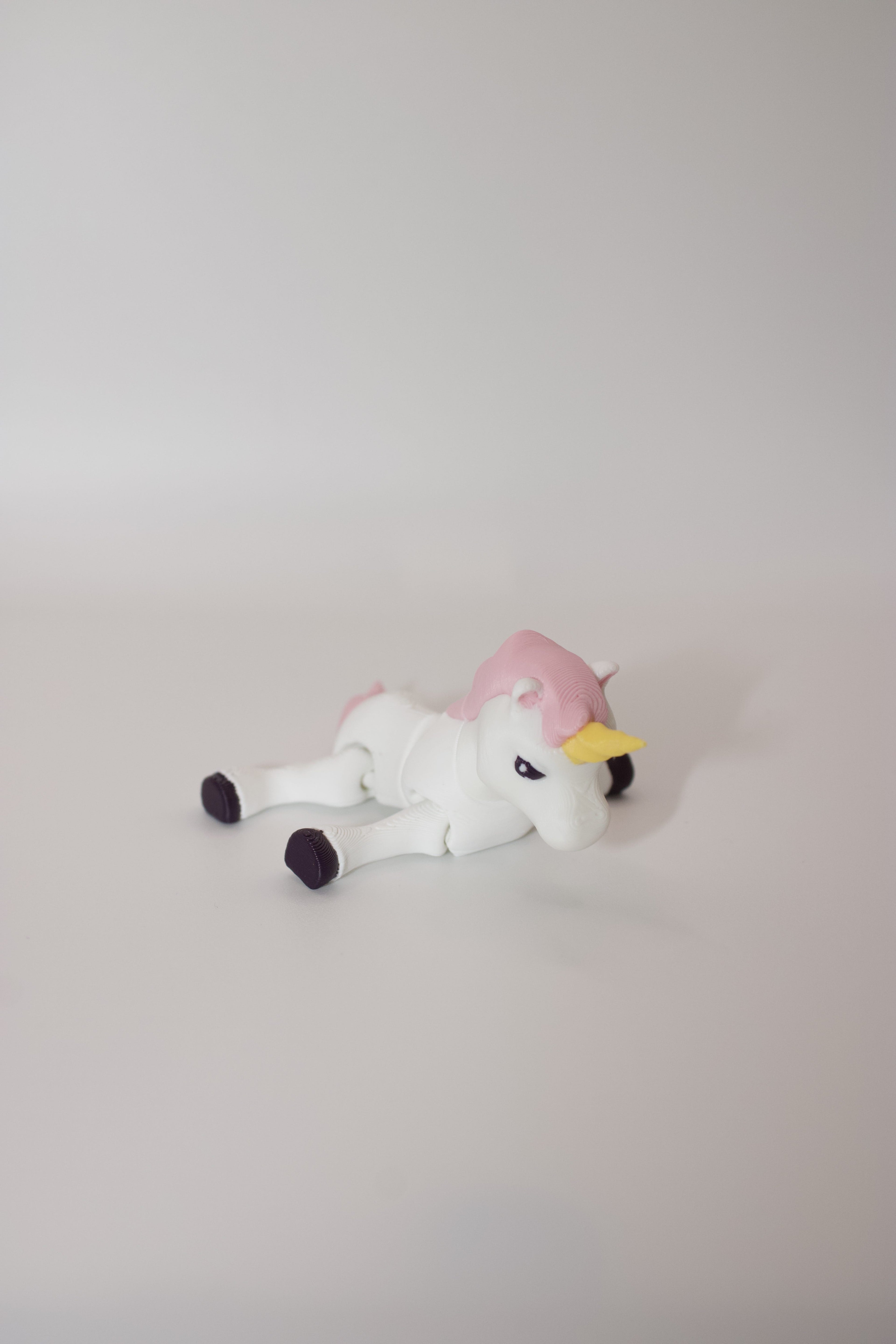 Unique Unicorn – 3D Printed Flexi Fidget Toy with Articulated Joints