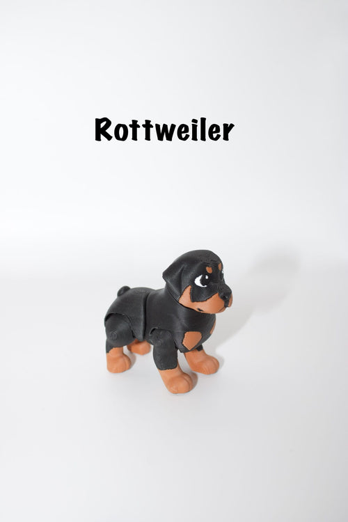 Articulated Rottweiler – 3D Printed Flexi Dog Toy with Poseable Joints