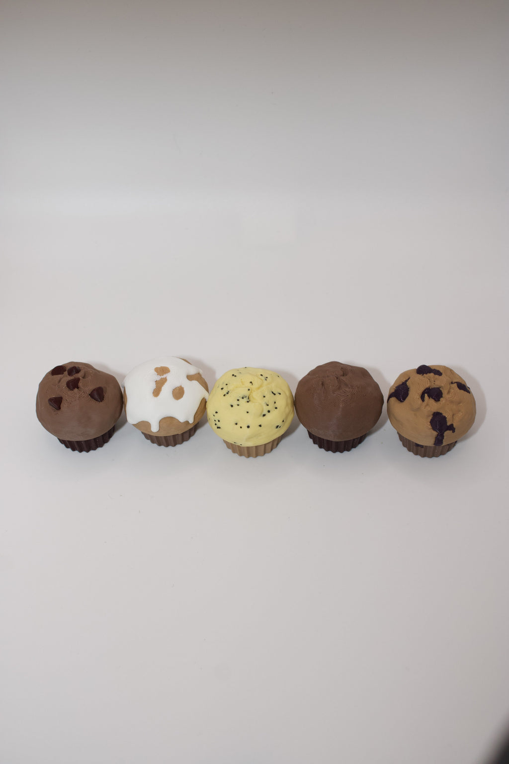3D Printed Muffin Clicker Fidget Toy – Cute Stress Relief Muffin Popper
