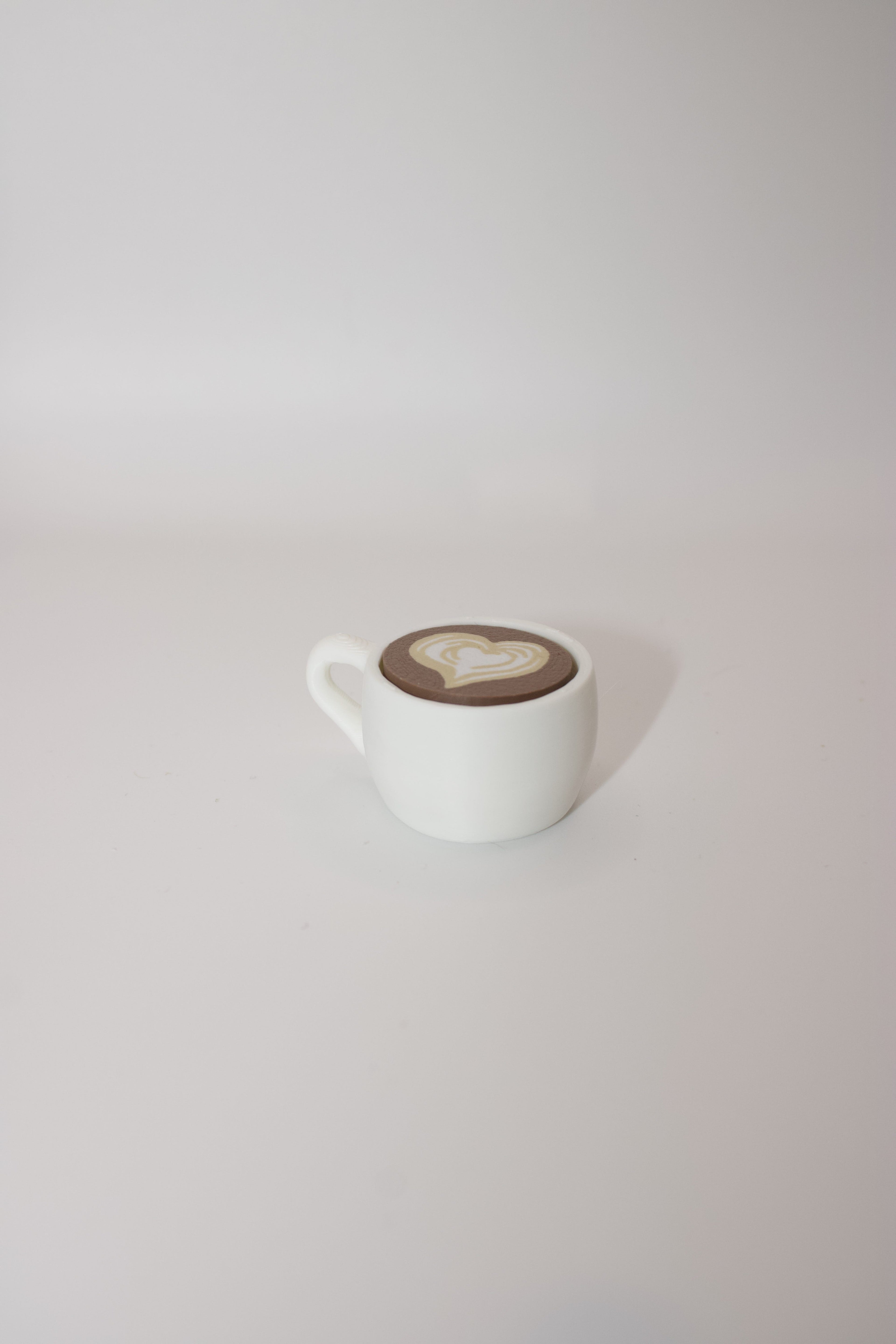 Mini Latte Fidget Clicker – Cute 3D Printed Coffee Toy | Espresso Click Desk Gift
