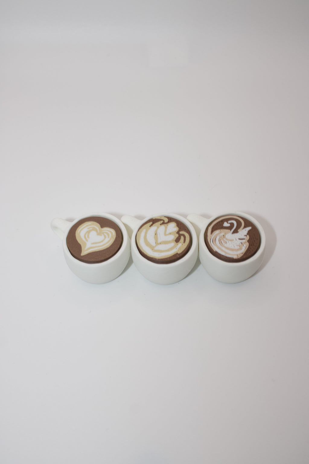 Mini Latte Fidget Clicker – Cute 3D Printed Coffee Toy | Espresso Click Desk Gift