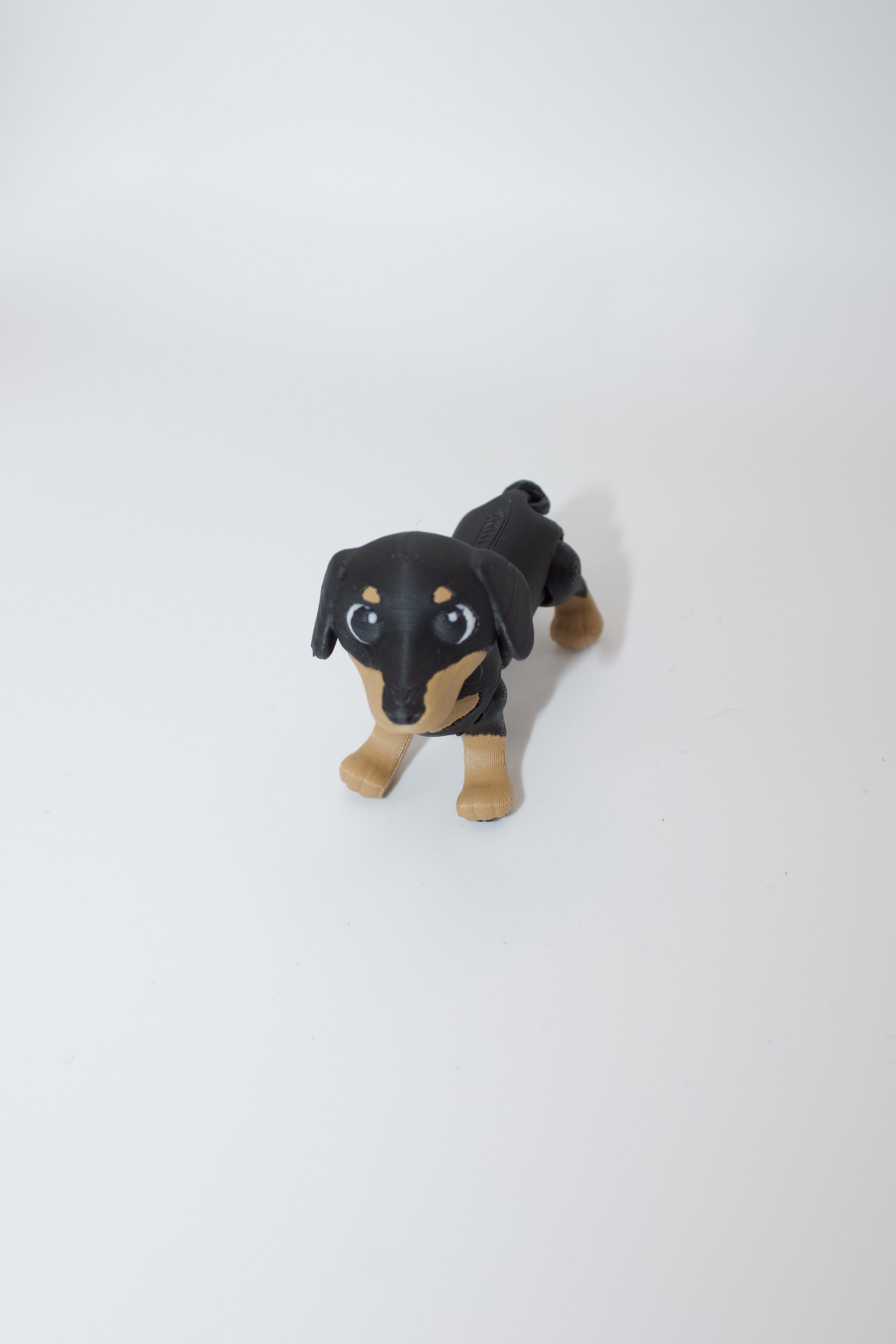 Flexi Articulated Dachshund – 3D Printed Toy Wiener Dog with Moving Joints & Toe Beans – Cute Fidget Gift for Dog Lovers