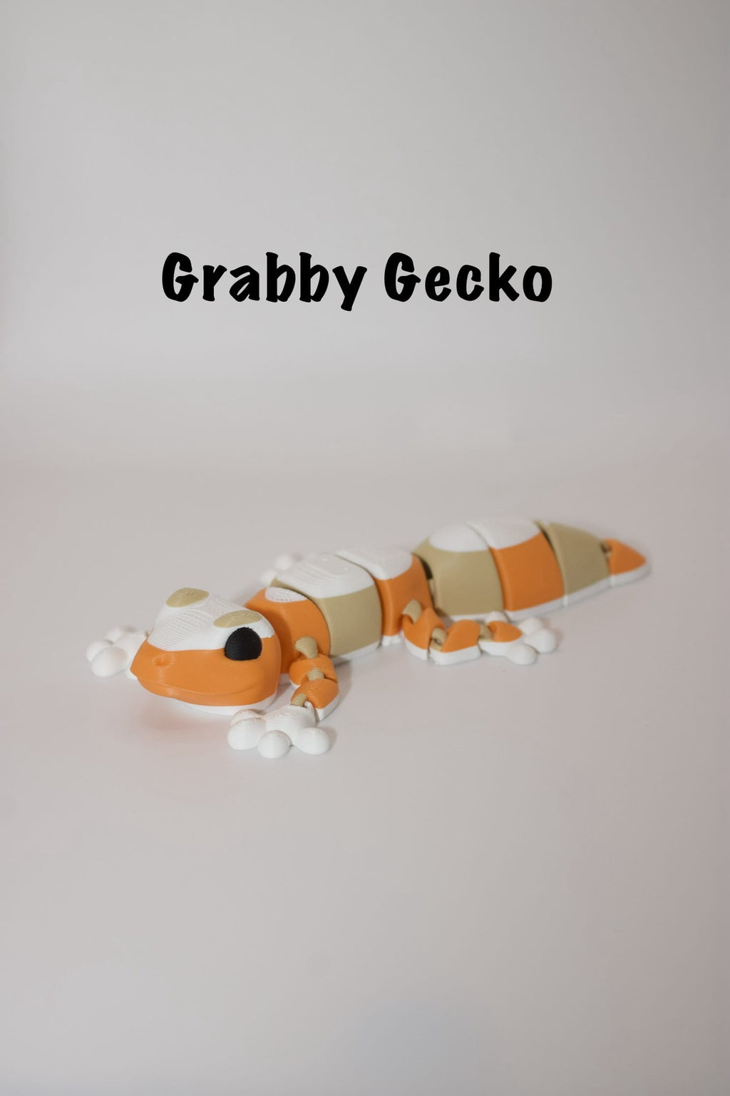 Flexi Articulated Gecko – Cute 3D Printed Toy | Grabby Gecko Fidget Lizard