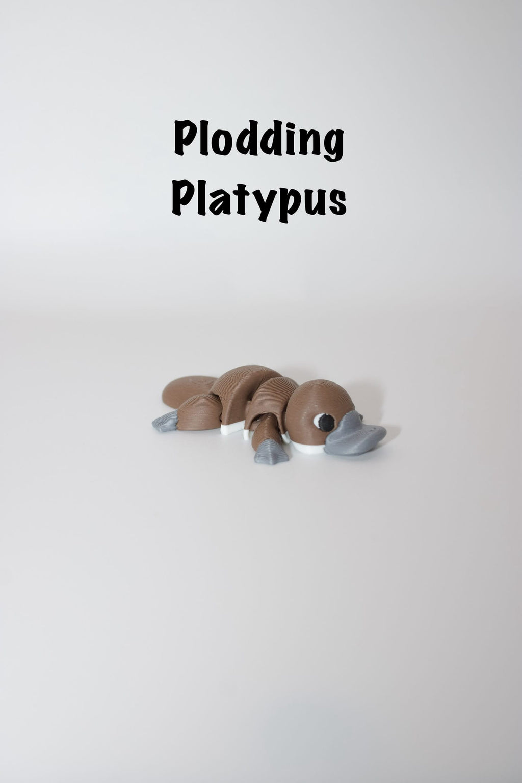 Flexi Articulated Platypus – Cute 3D Printed Toy | Plodding Platypus Fidget Animal Gift