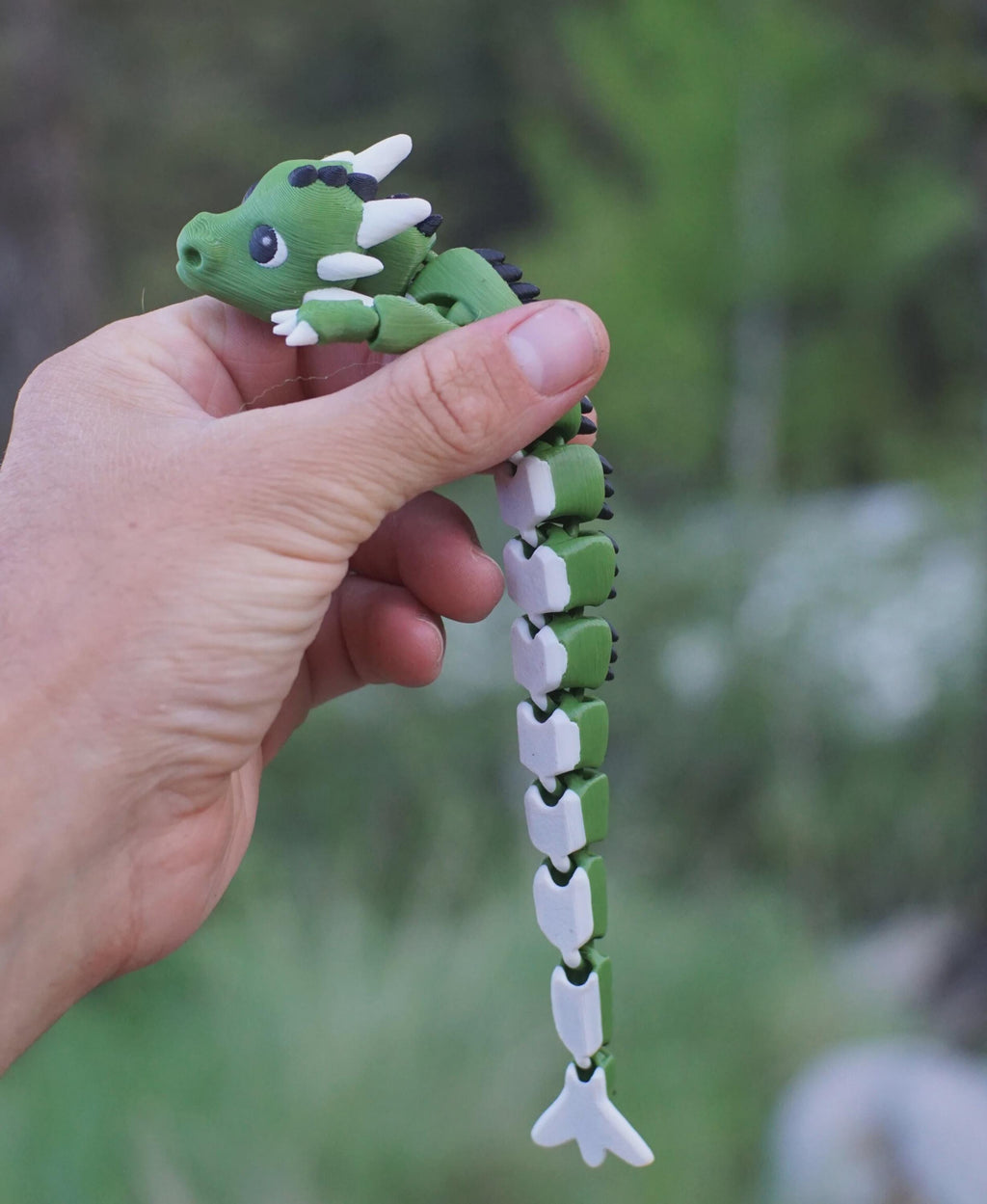 Lazy Lindwurm Dragon – Articulated Fidget Toy | 3D Printed Fantasy Creature