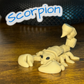 Flexi Articulated Scorpion – Cute 3D Printed Toy | Stinging Scorpion Fidget Figure