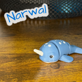Flexi Articulated Narwal – Cute 3D Printed Toy | Noddin’ Narwal Ocean Fidget