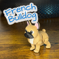 Articulated French Bulldog – 3D Printed Flexi Dog Toy