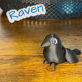 Ravenous Raven – Articulated Fidget Toy - Bird Lover Gift