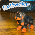Articulated Rottweiler – 3D Printed Flexi Dog Toy with Poseable Joints