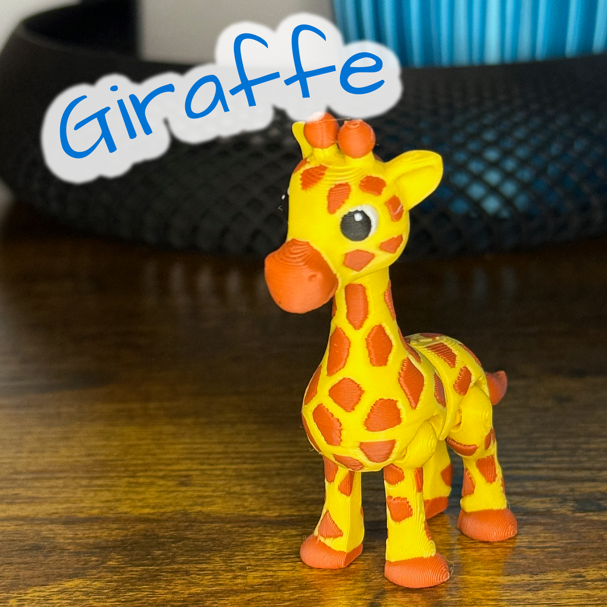Gallant Giraffe – Cute 3D Printed Fidget Toy with Articulating Legs | Safari Animal Toy