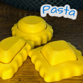 Pressy Pasta Clickers – 3D Printed Fidget Toy Set of 3 | Ravioli, Mezzelune & Girasoli | Cute Pasta Stress Relief Toy