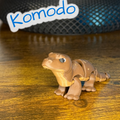 Flexi Articulated Komodo – Cute 3D Printed Lizard Toy | Killer Komodo Fidget Animal