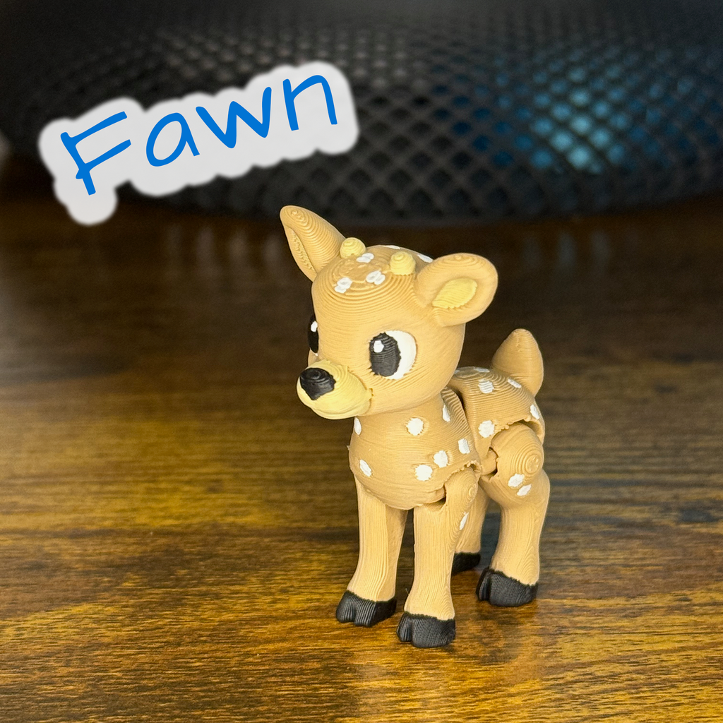 Feeble Fawn – Articulated 3D Printed Baby Deer Toy with Moving Joints