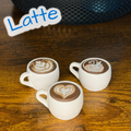 Mini Latte Fidget Clicker – Cute 3D Printed Coffee Toy | Espresso Click Desk Gift